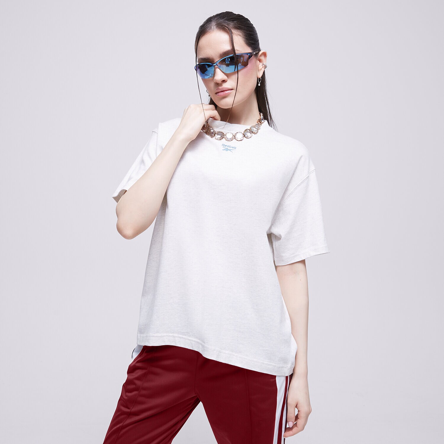 dámské tričko REEBOK TRIČKO CL AE RELAXED FIT TEE IC8092 BÍLÁ