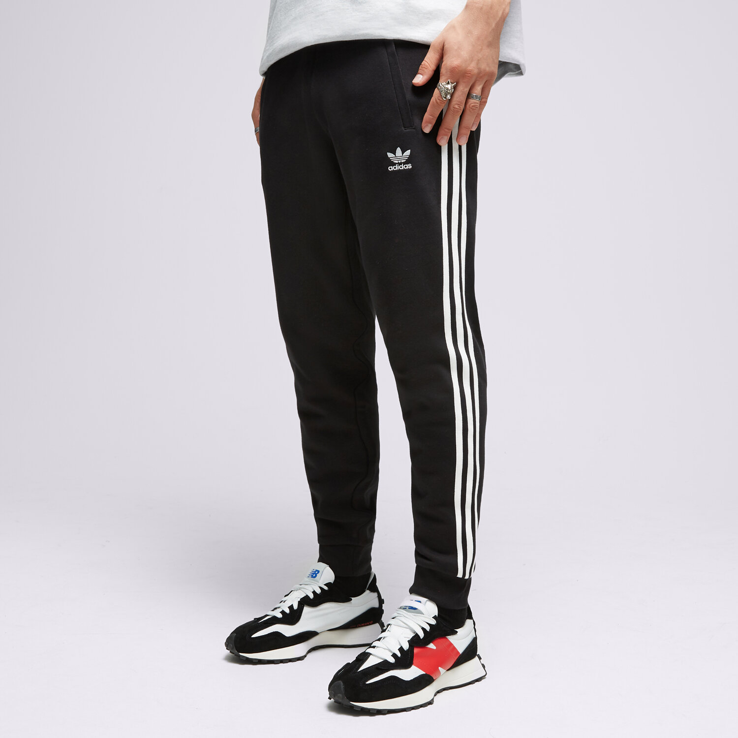 pánské kalhoty ADIDAS KALHOTY  3-STRIPES PANT IA4794 ČERNÁ