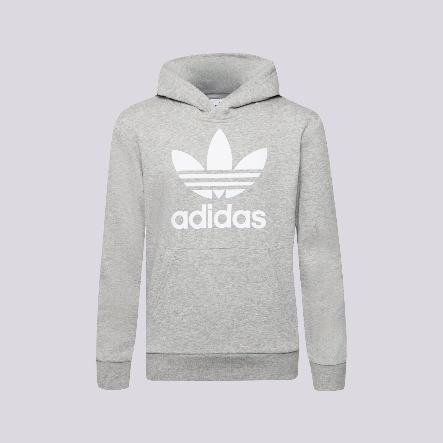 dětská mikina ADIDAS MIKINA S KAPUCÍ TREFOIL HOODIE BOY GE1979 ŠEDÁ