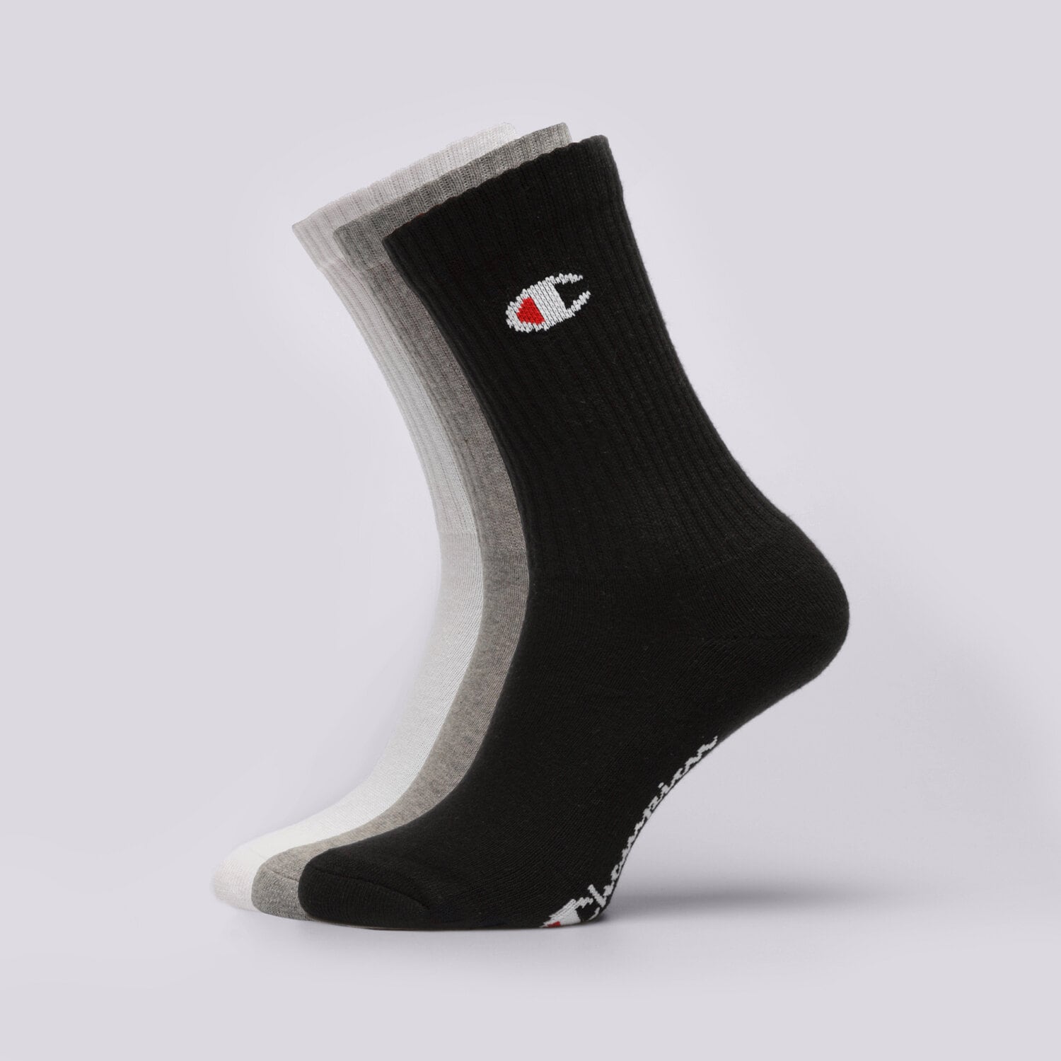pánské ponožky CHAMPION PONOŽKY 3PK CREW SOCKS U24558EM006 VÍCEBAREVNÁ