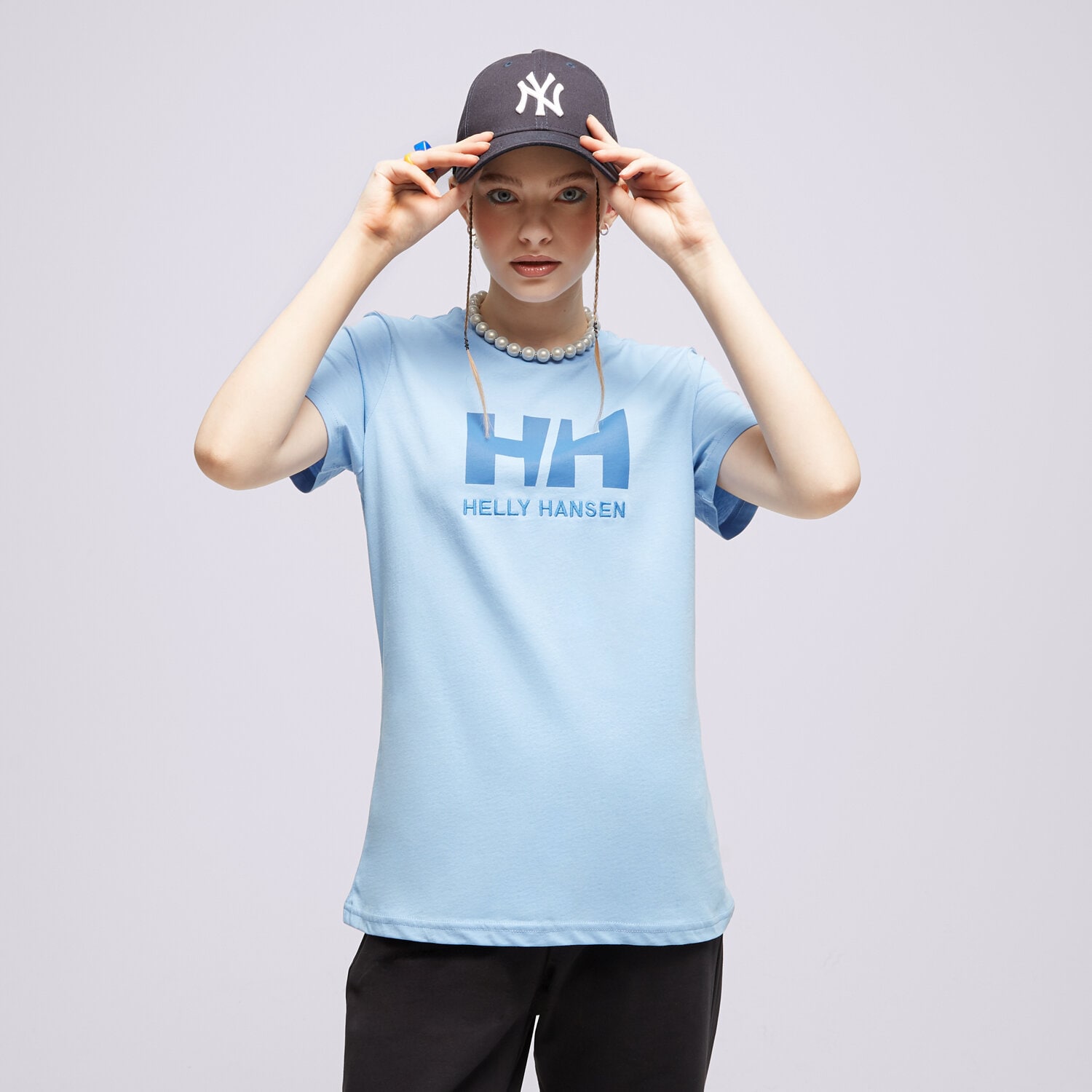 dámské tričko HELLY HANSEN TRIČKO W HH LOGO 34112627 MODRÁ