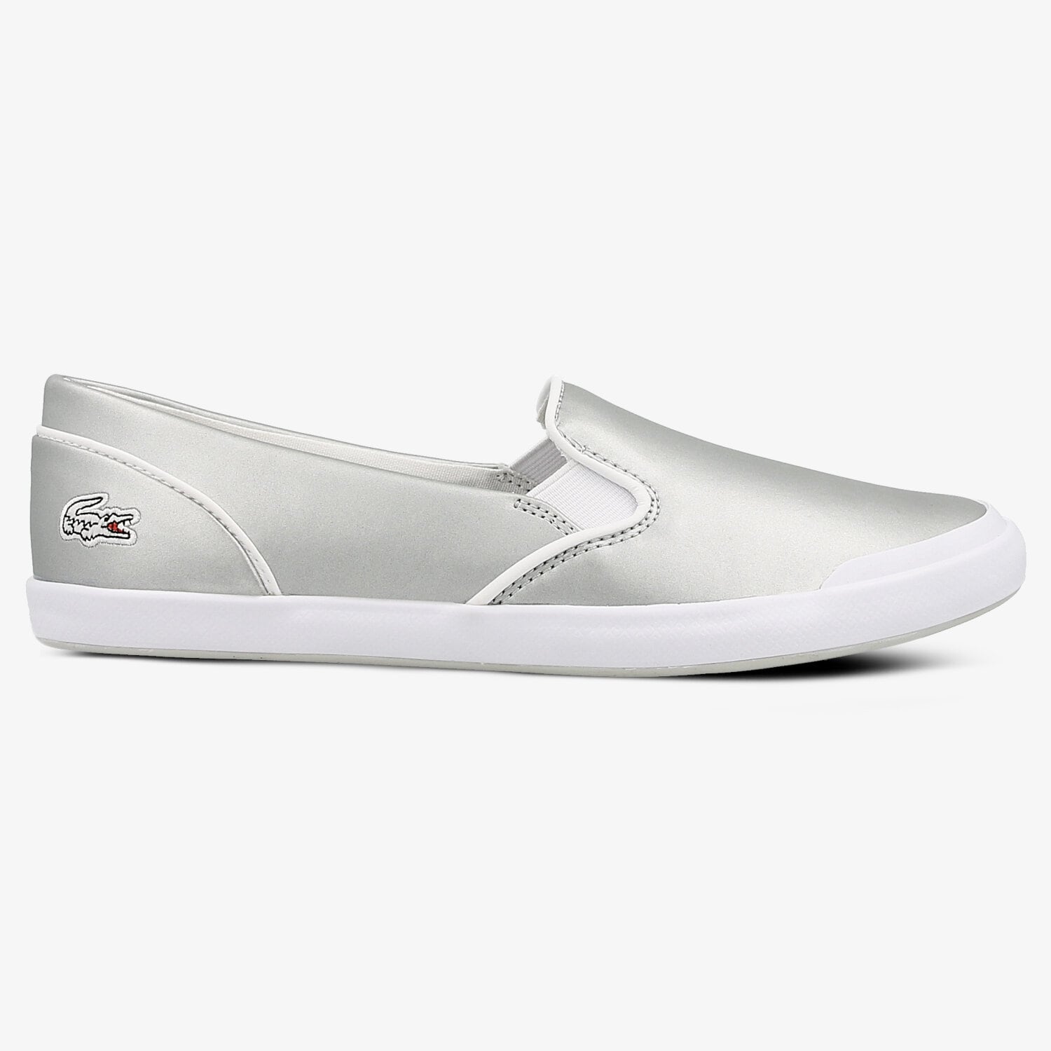 dámské tenisky LACOSTE LANCELLE SLIP ON 117 2 733CAW1036334 STŘÍBRNÁ