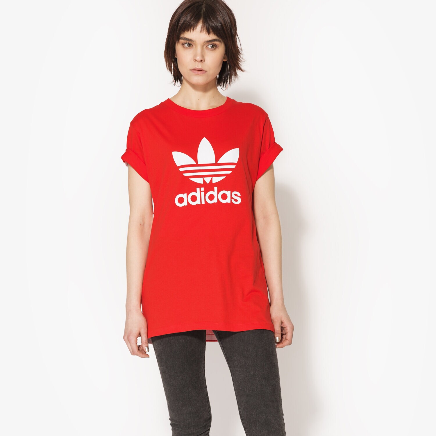 dámské tričko ADIDAS TRIČKO SS BF TREFOIL BJ8285 ČERVENÁ