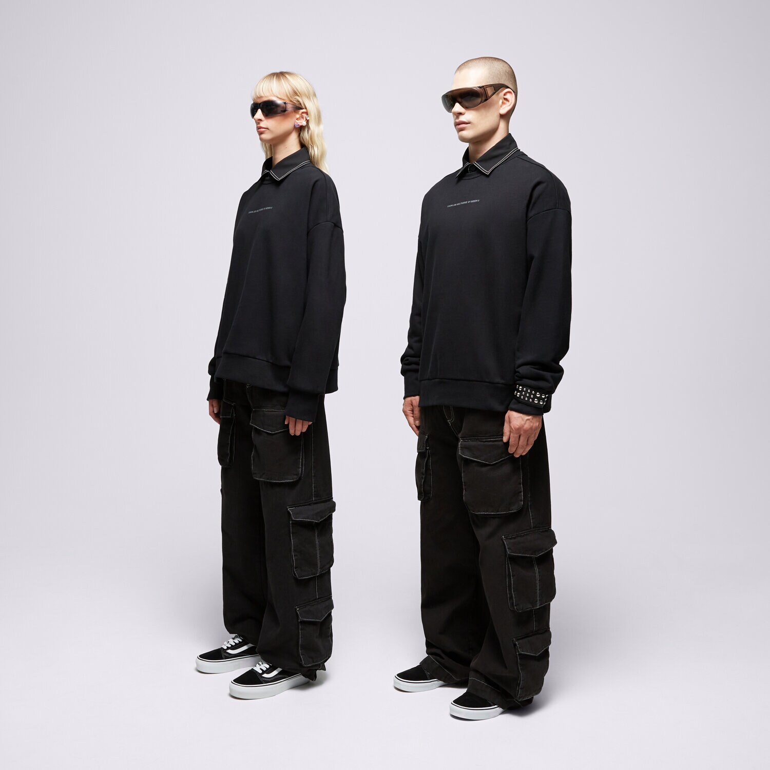 dámská mikina S.NOW JOB SIZEER CREWNECK “I DON'T KNOW” BLACK SI123BLU51001 ČERNÁ