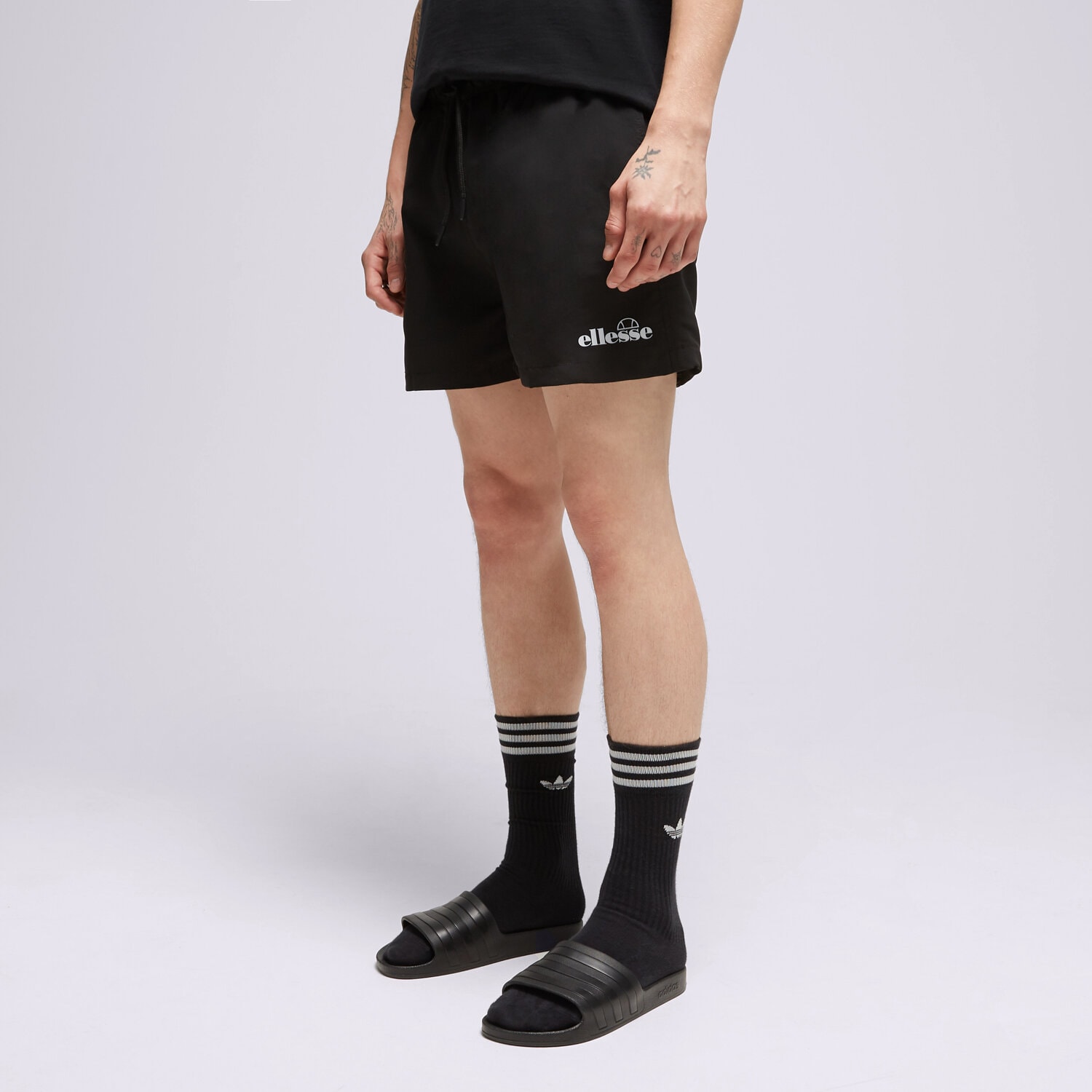 pánské kraťasy ELLESSE ŠORTKY  LAMINA SWIM SHORT BLK SHP16468011 ČERNÁ