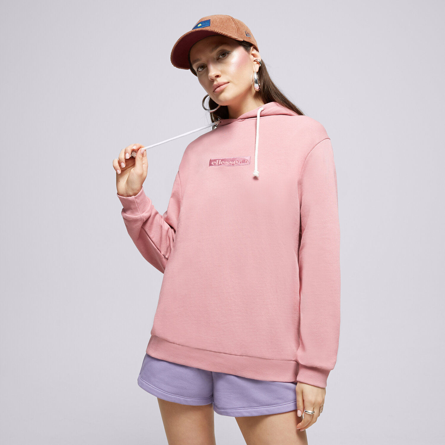 dámská mikina ELLESSE MIKINA S KAPUCÍ ODINA OH HOODY PINK SGR17899814 RŮŽOVÁ