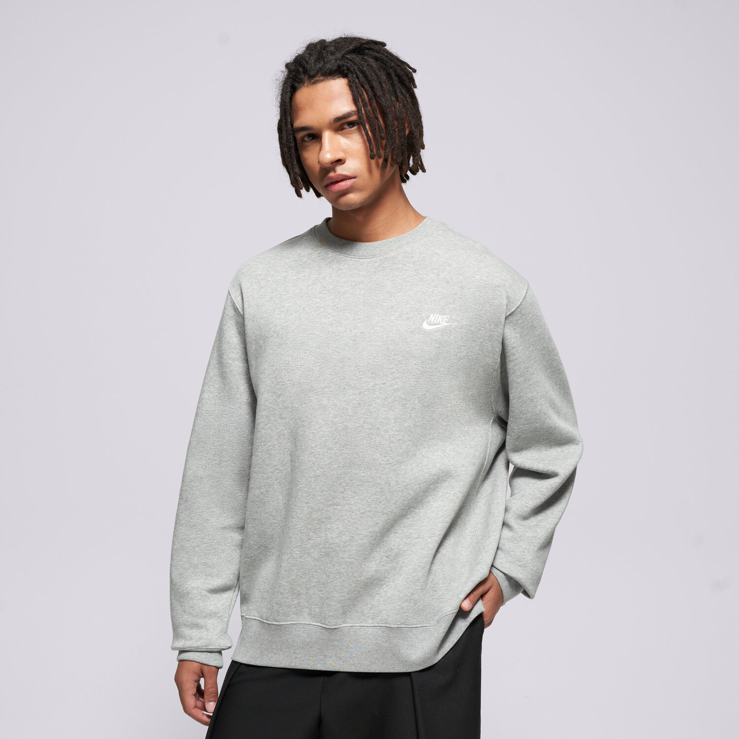 pánská mikina NIKE MIKINA SPORTSWEAR CLUB FLEECE BV2662-063 ŠEDÁ