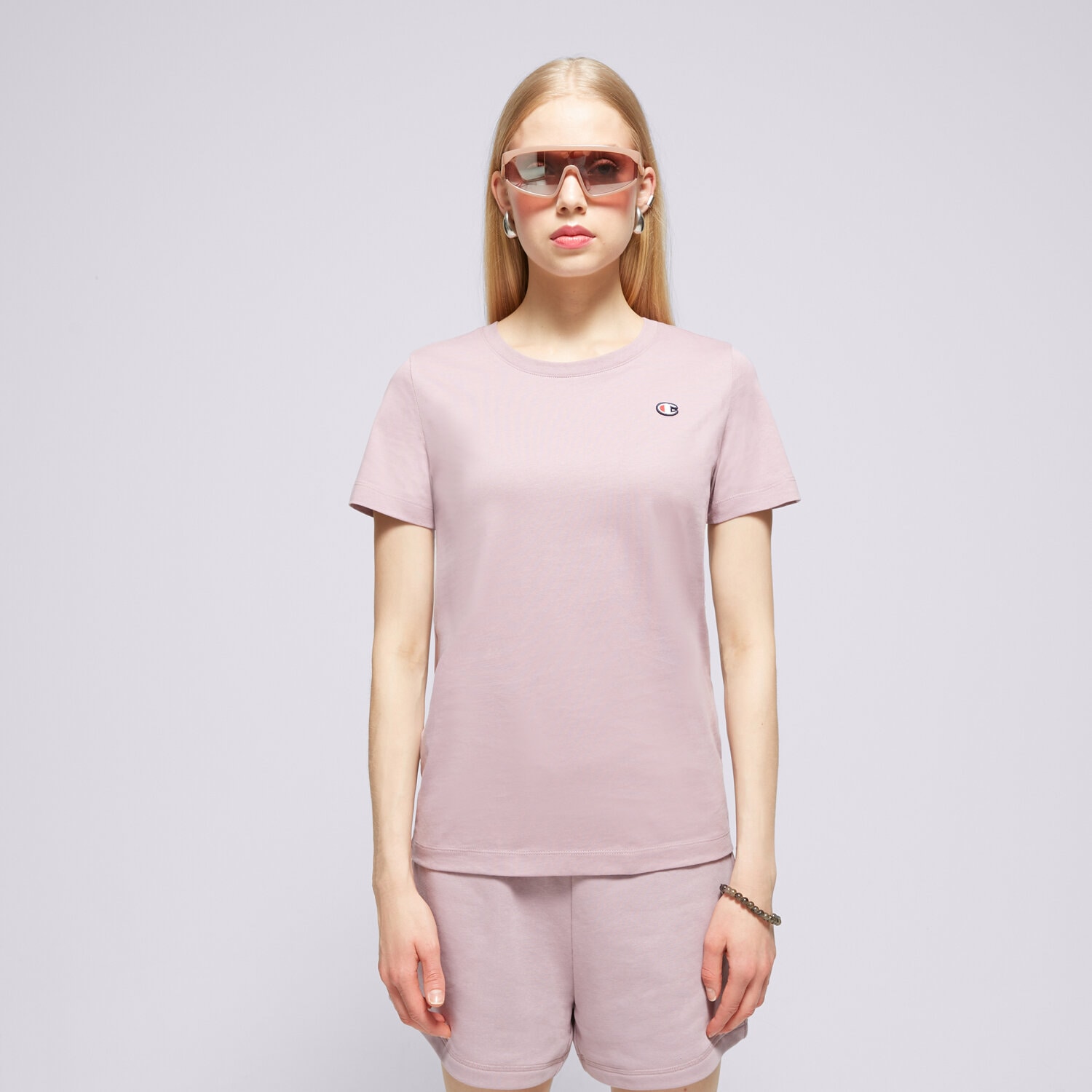 dámské tričko CHAMPION TRIČKO CREWNECK TEE 117648PS162 FIALOVÁ
