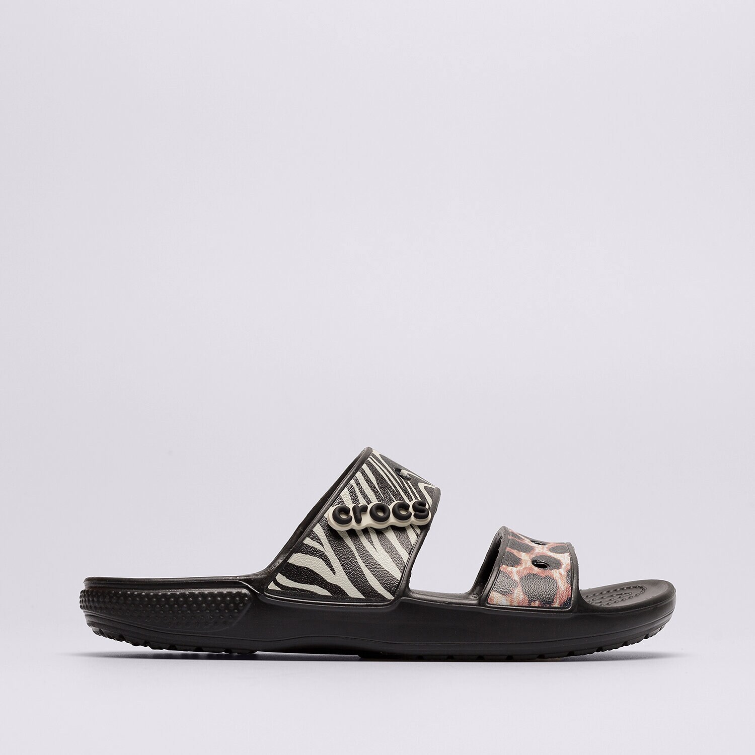 dámské sandály CROCS ANIMAL REMIX 207847-0C4 ČERNÁ