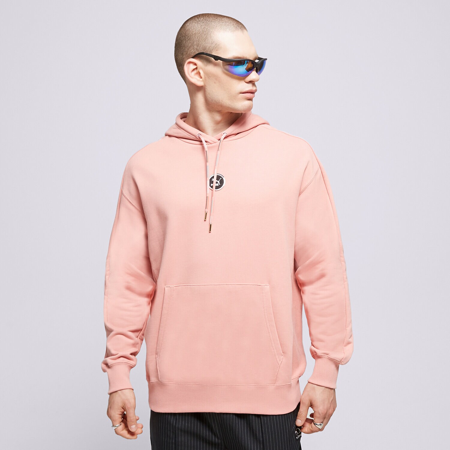 pánská mikina PUMA MIKINA S KAPUCÍ 534175 534175 24 RŮŽOVÁ