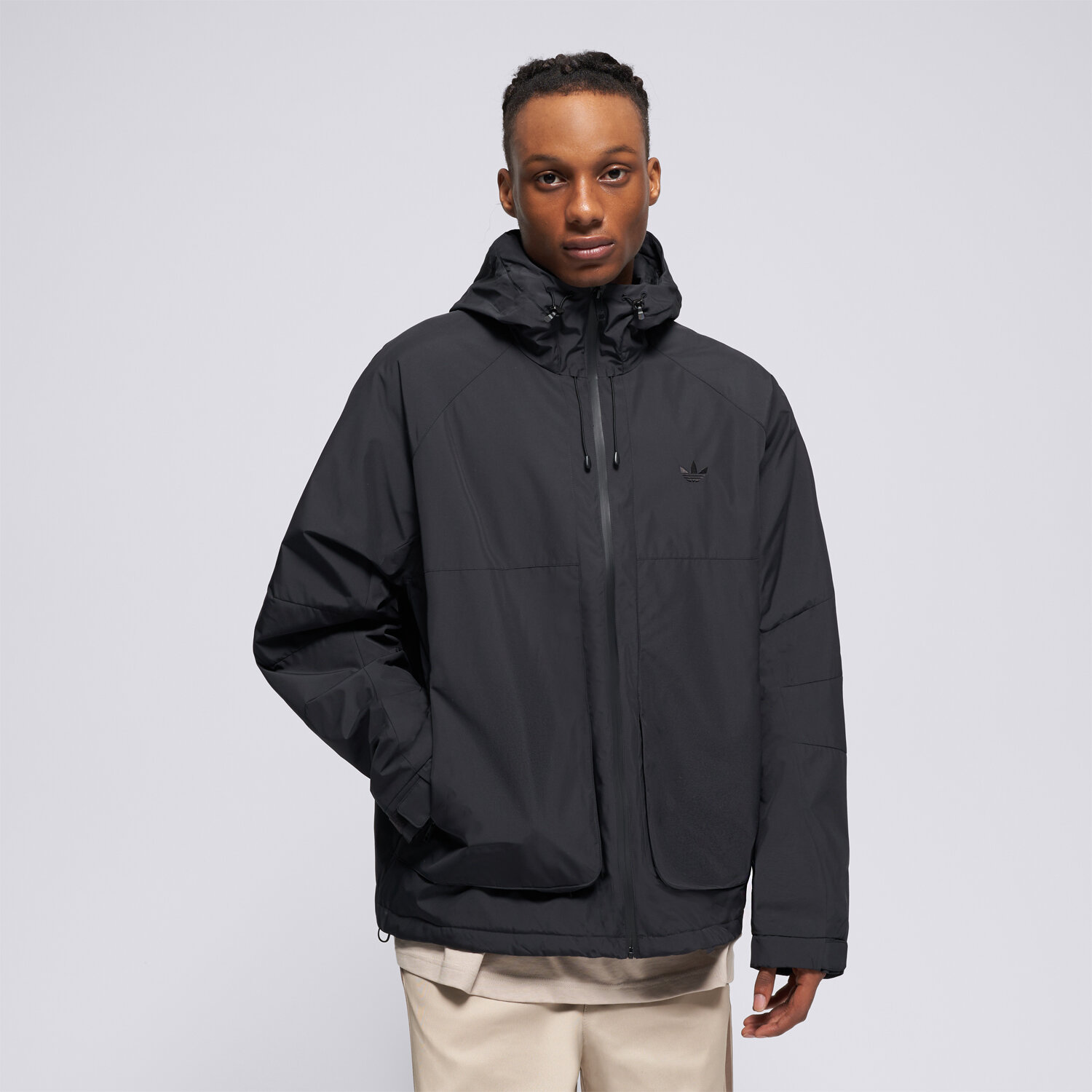 Přechodná bunda pánská (podzimní, jarní) ADIDAS BUNDA P ESS JCKT KD2777 ČERNÁ