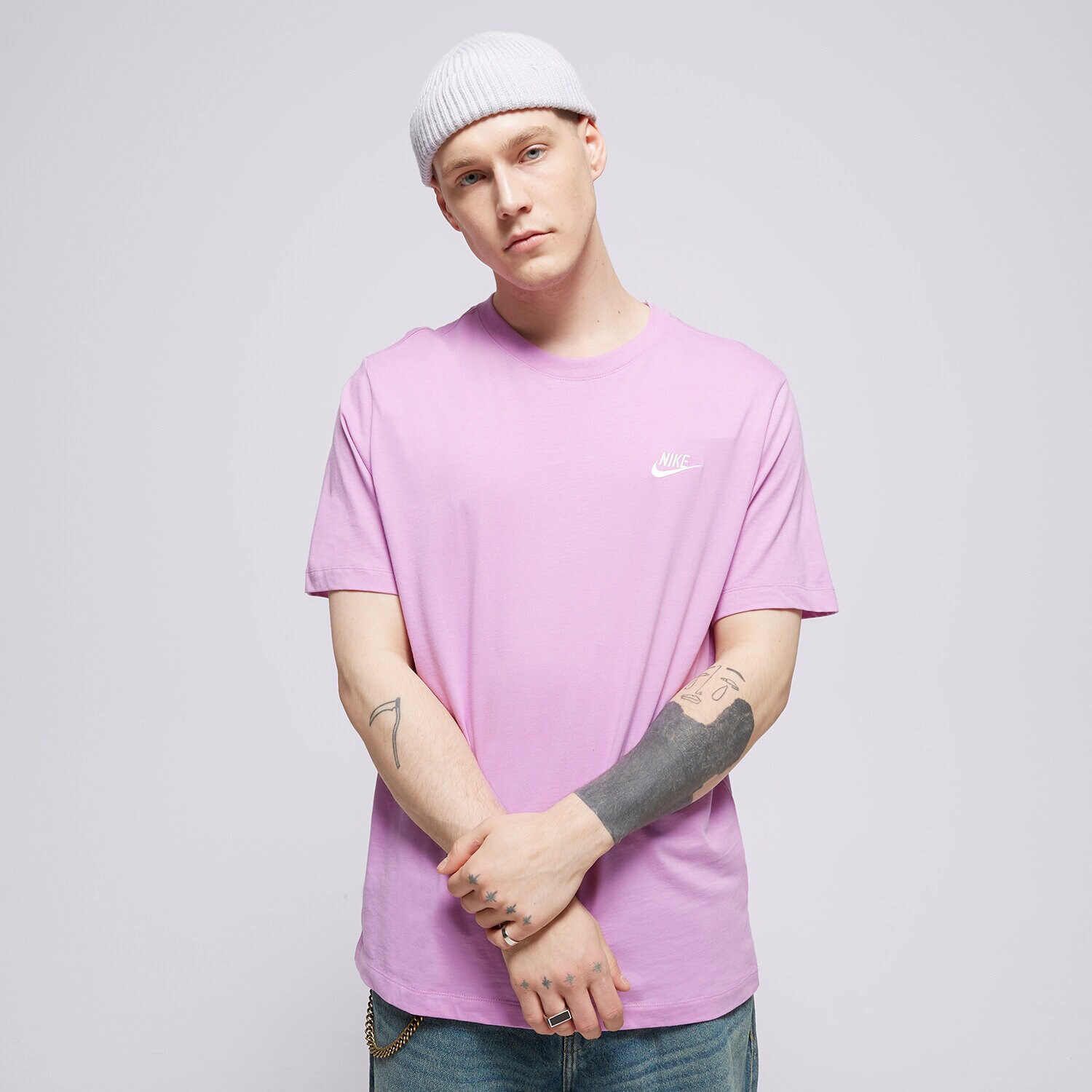 pánské tričko NIKE TRIČKO SPORTSWEAR CLUB AR4997-532 FIALOVÁ