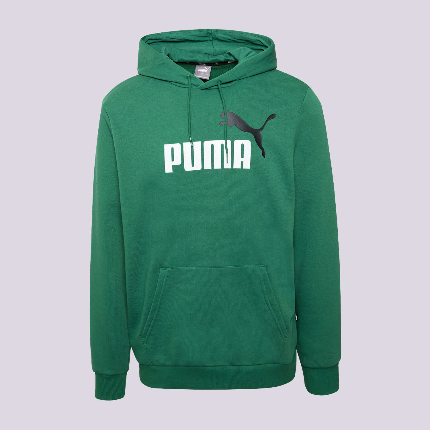pánská mikina PUMA MIKINA S KAPUCÍ ESS+ 2 COL 58676537 ZELENÁ