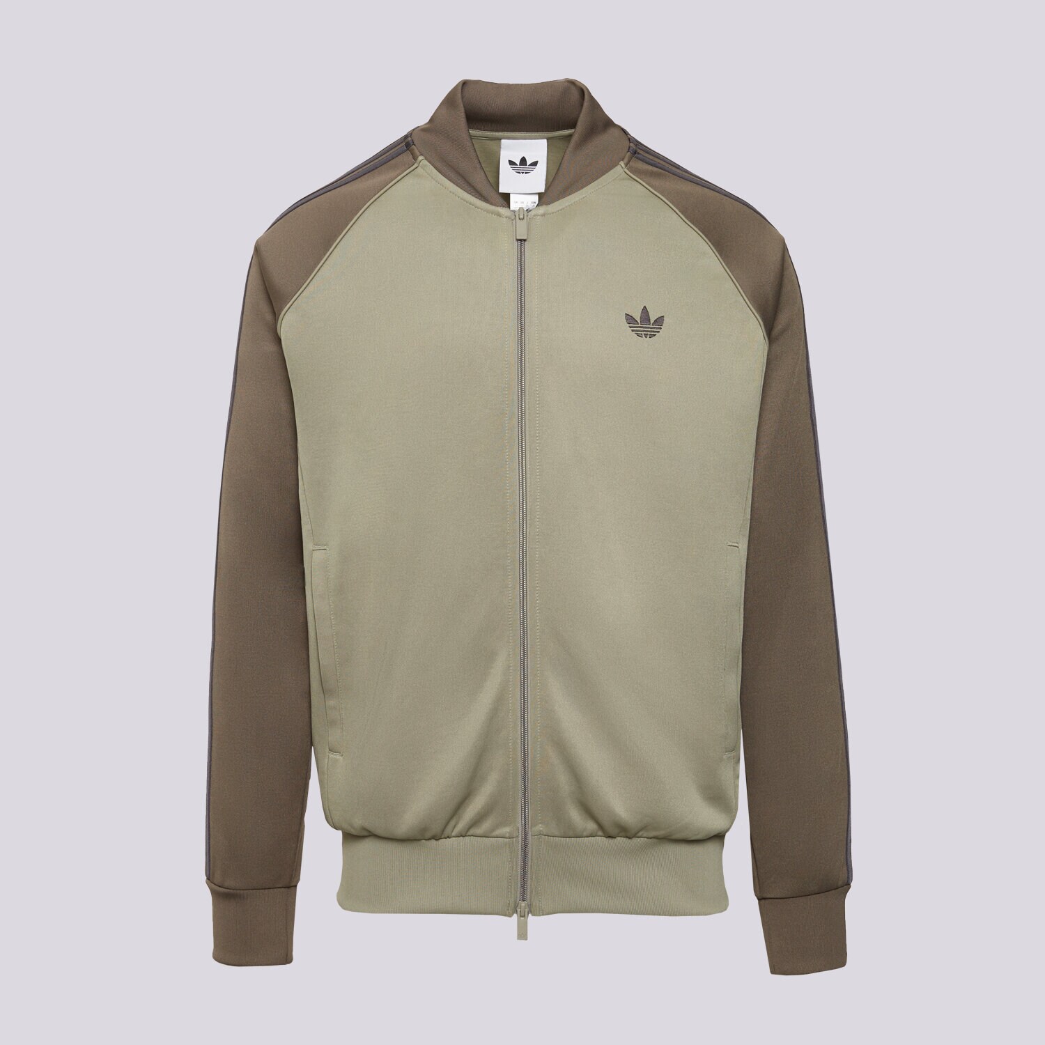 pánská mikina ADIDAS MIKINA ROZEPÍNACÍ SST TT KT5037 KHAKI