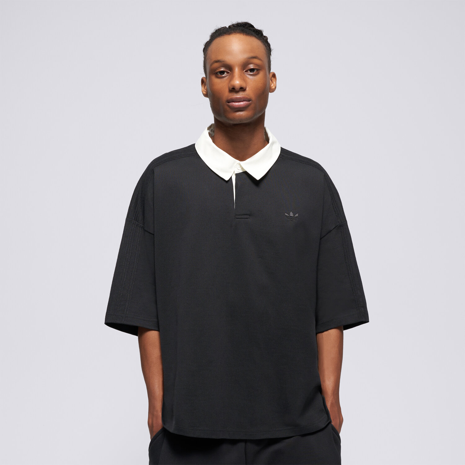 pánské polo tričko ADIDAS TRIČKO P ESS TEE KS1619 ČERNÁ
