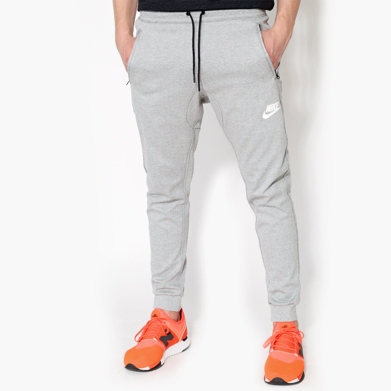pánské kalhoty NIKE KALHOTY  M NSW AV15 JGGR 804862064 ŠEDÁ
