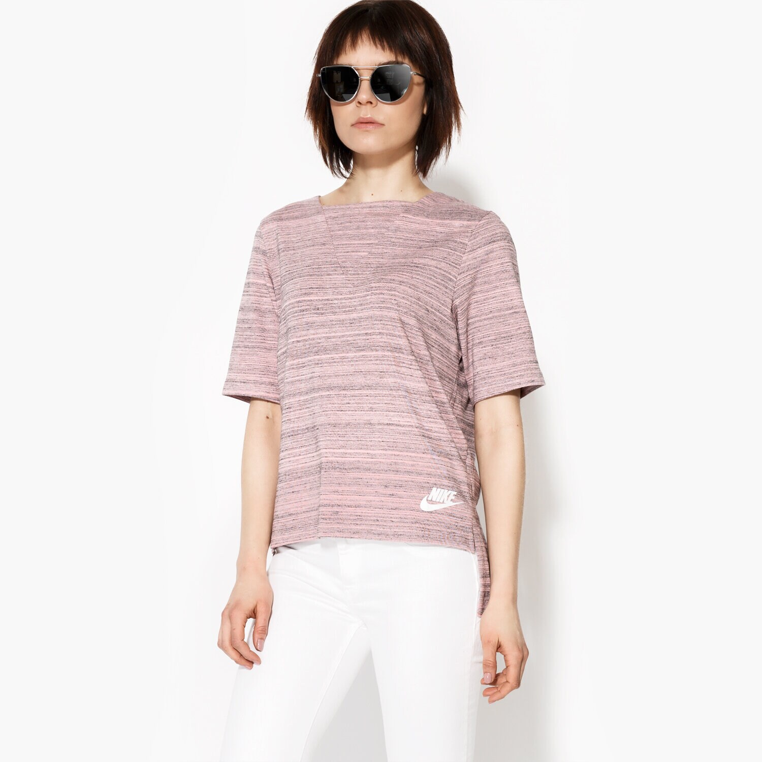 dámské tričko NIKE TRIČKO SS NSW AV15 TOP KNT 838954808 RŮŽOVÁ