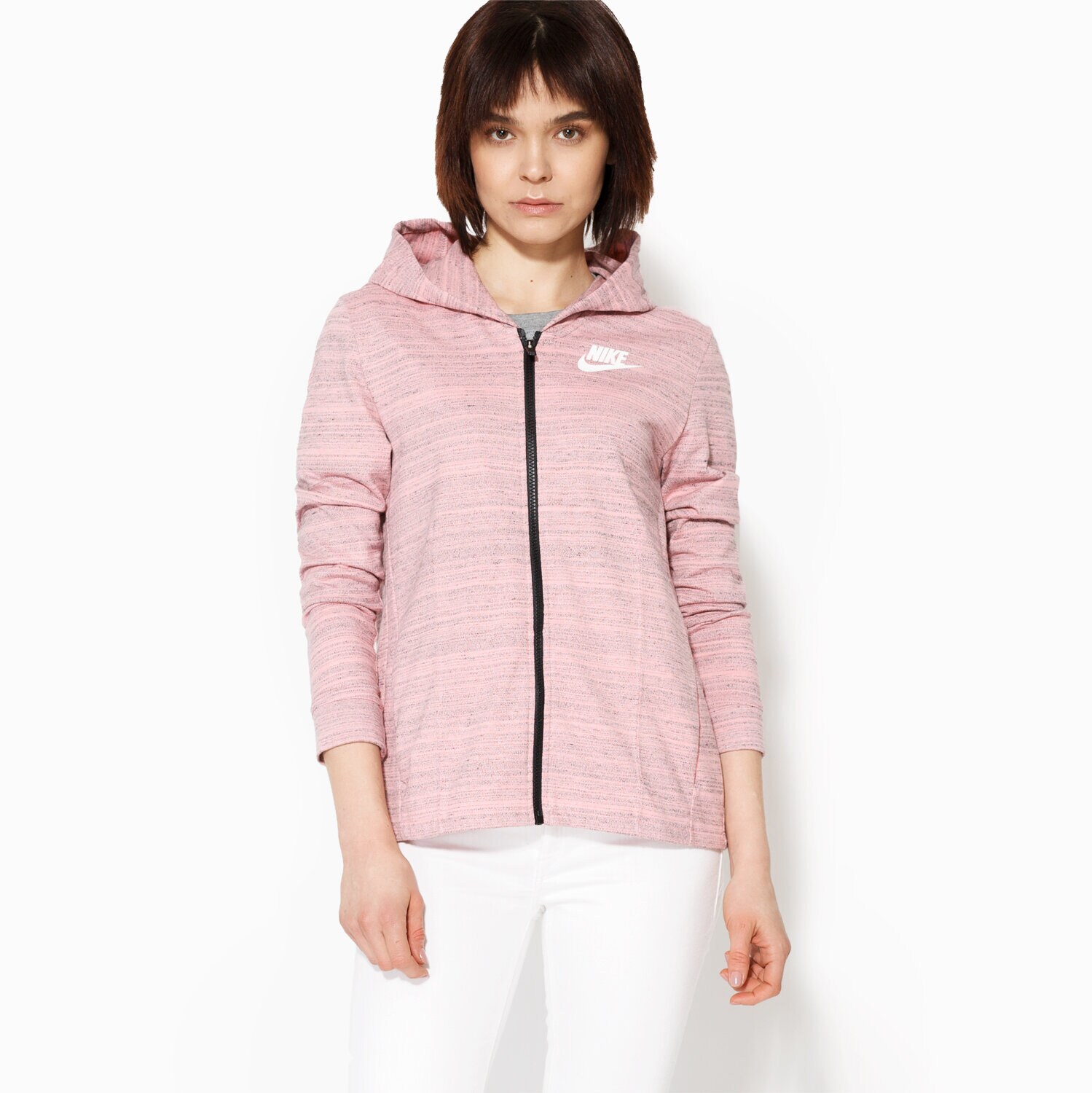 dámská mikina NIKE MIKINA NSW AV15 JKT KNT 837458808 RŮŽOVÁ