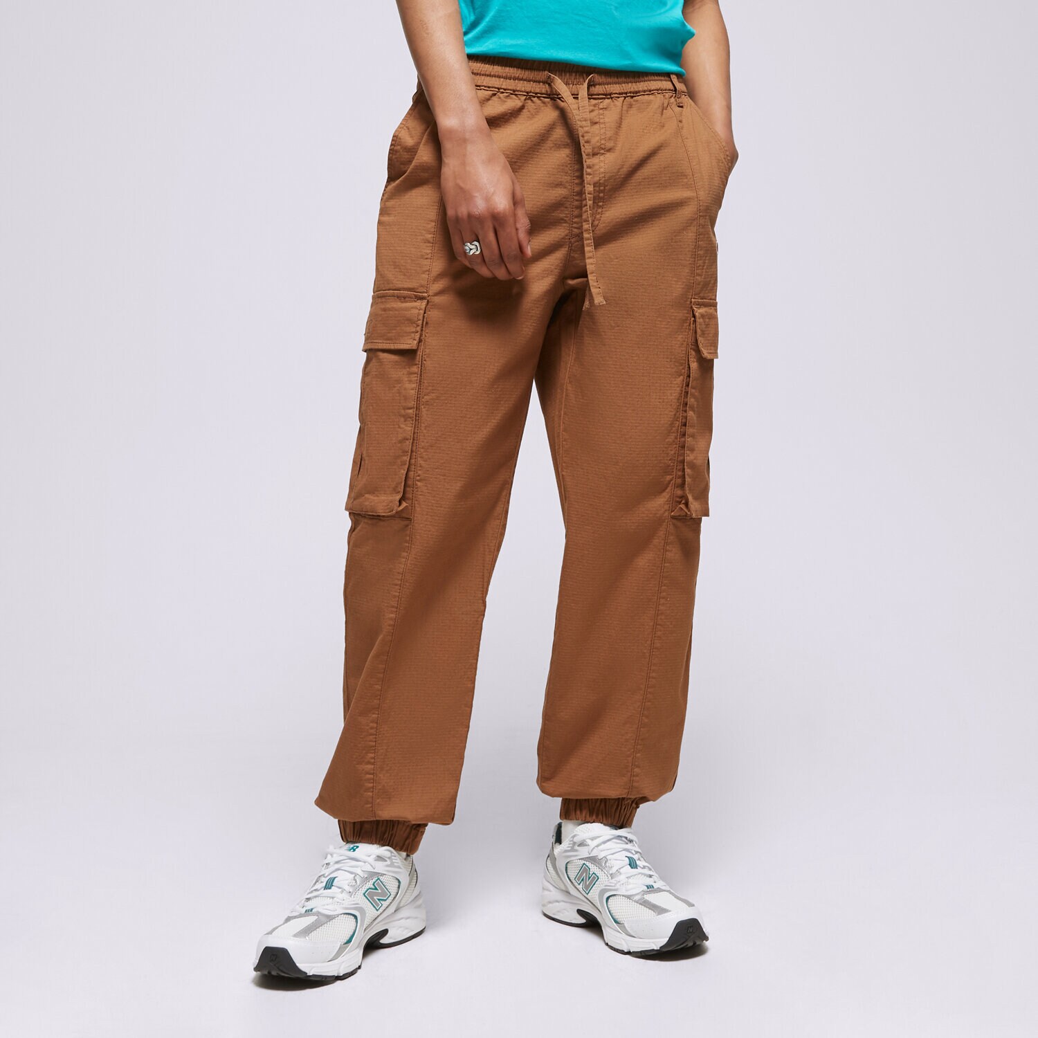 pánské kalhoty CHAMPION KALHOTY  CARGO PANT 218739MS519 HNĚDÁ