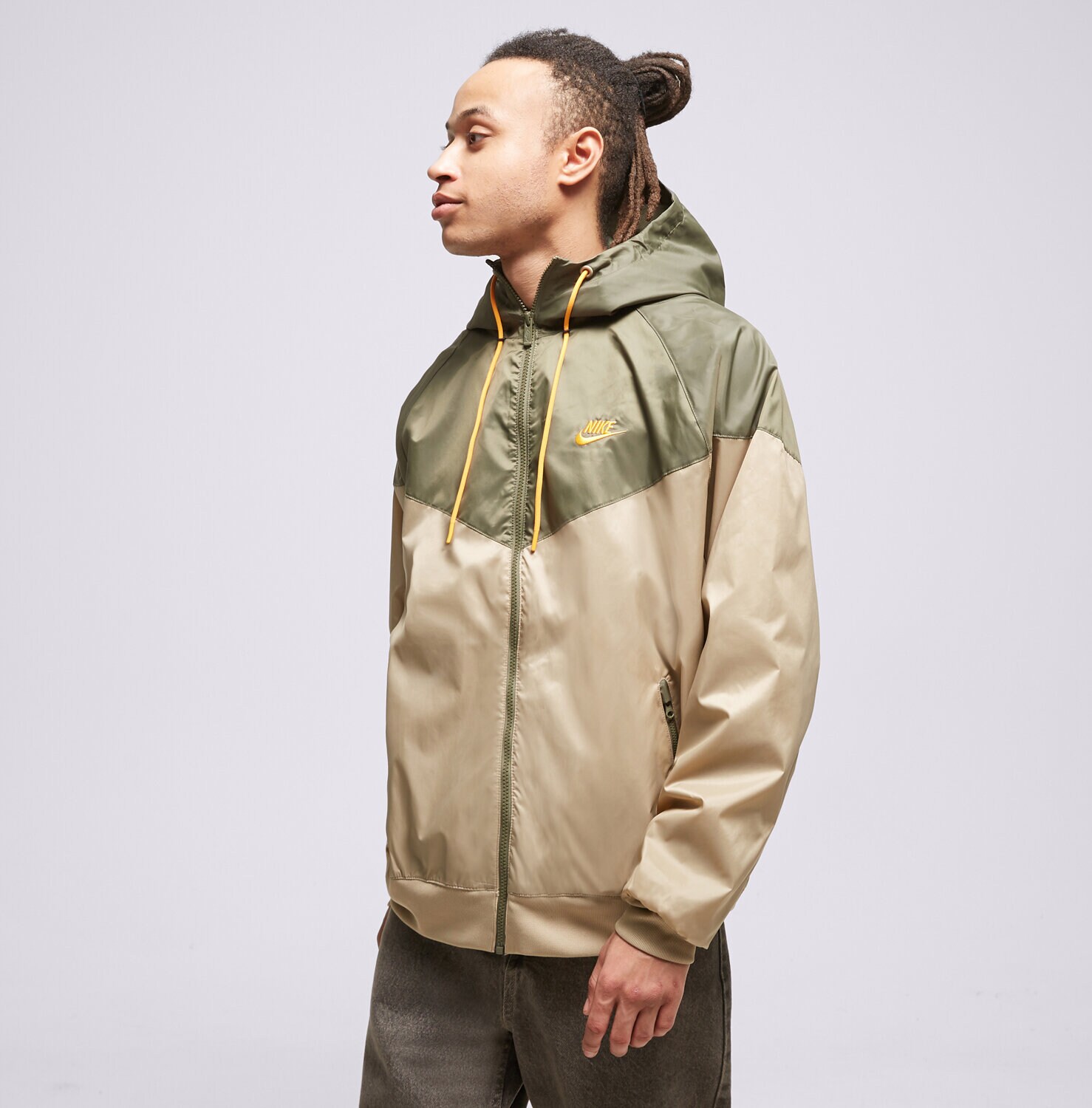 Přechodná bunda pánská (podzimní, jarní) NIKE BUNDA SPORTSWEAR HERITAGE DA0001-247 ŠEDÁ