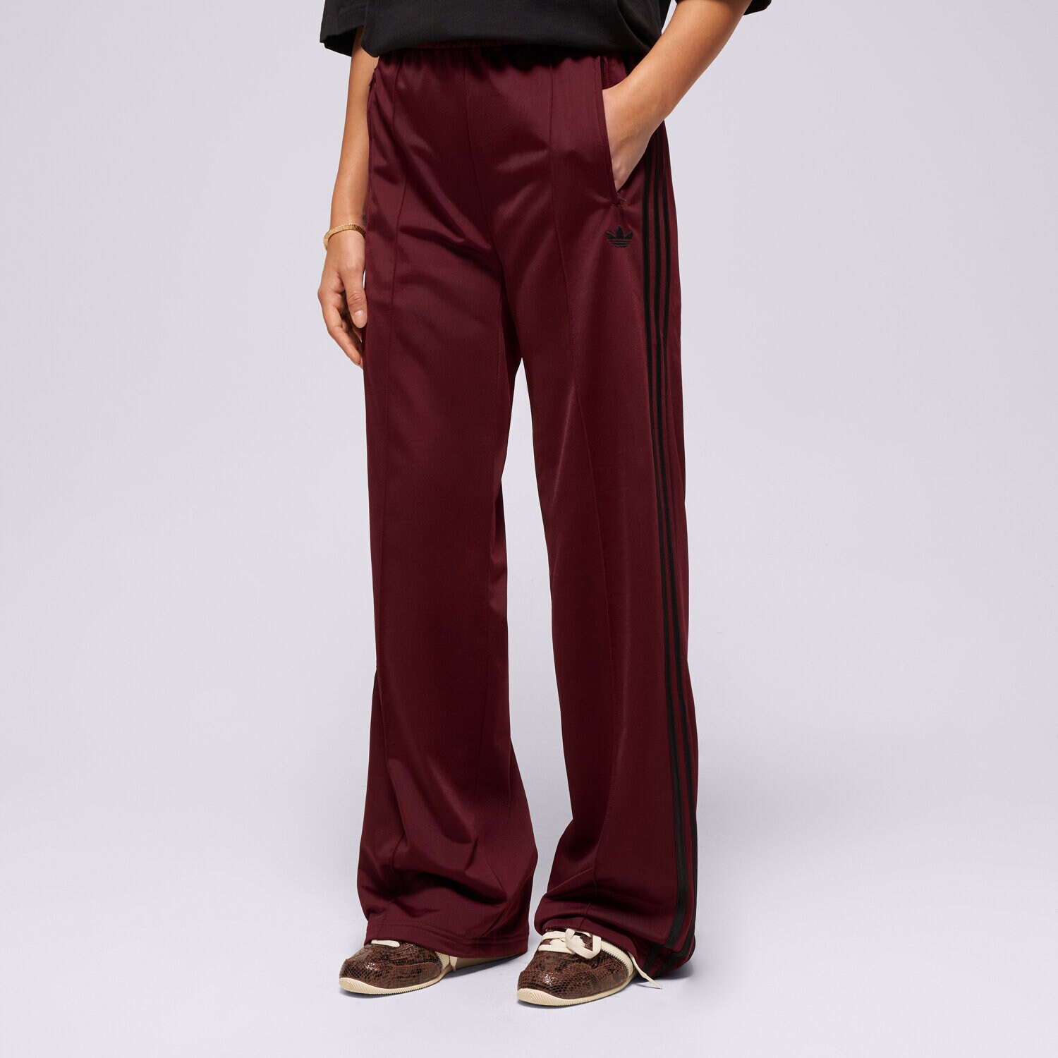 dámské kalhoty ADIDAS KALHOTY  FB LOOSE TP KS4669 FIALOVÁ