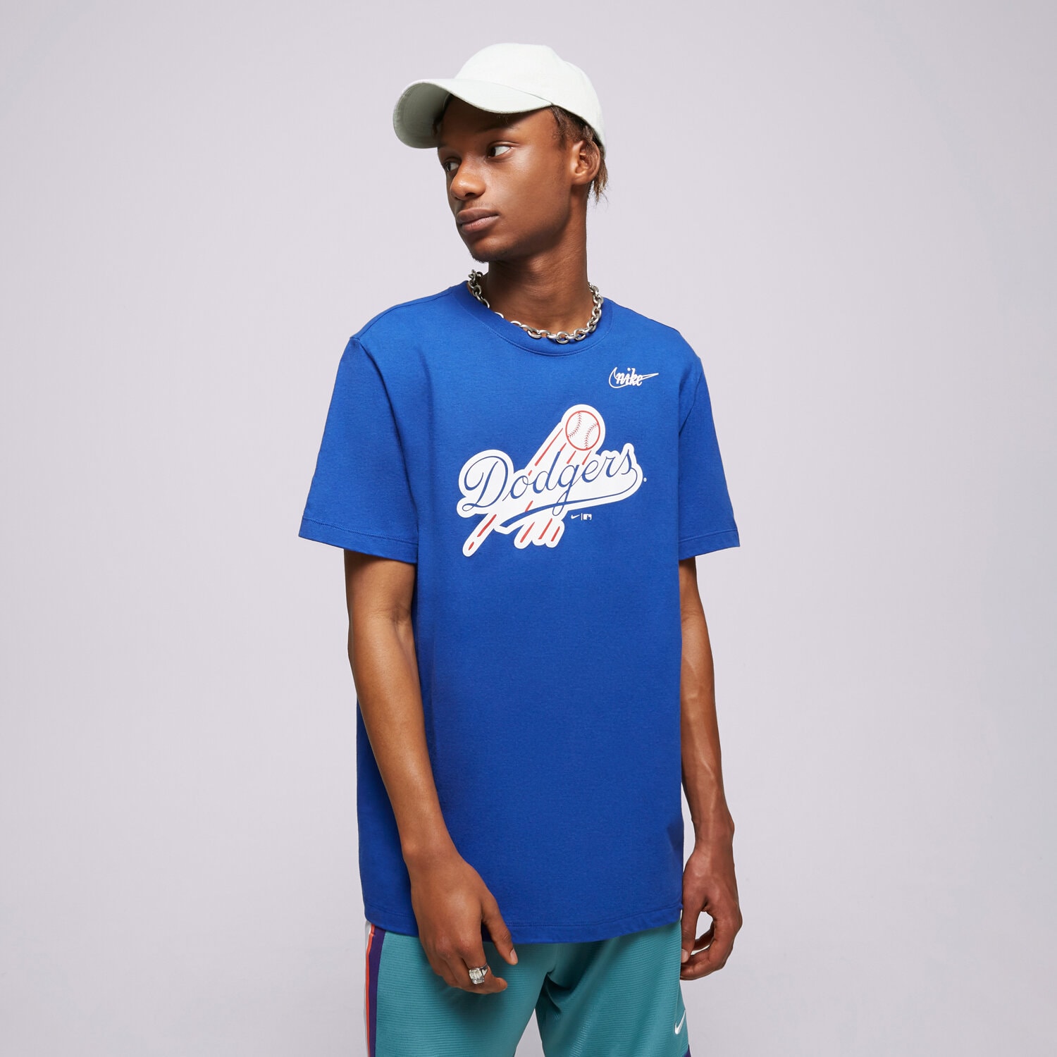 pánské tričko NIKE TRIČKO BROOKLYN DODGERS MLB N199-4EW-KB-GDO MODRÁ