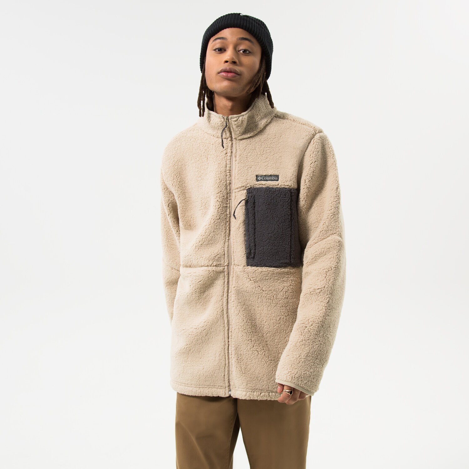 pánská mikina COLUMBIA FLEECE MIKINA MOUNTAINSIDE™ HEAVYWEIGHT 1911083271 ŠEDÁ