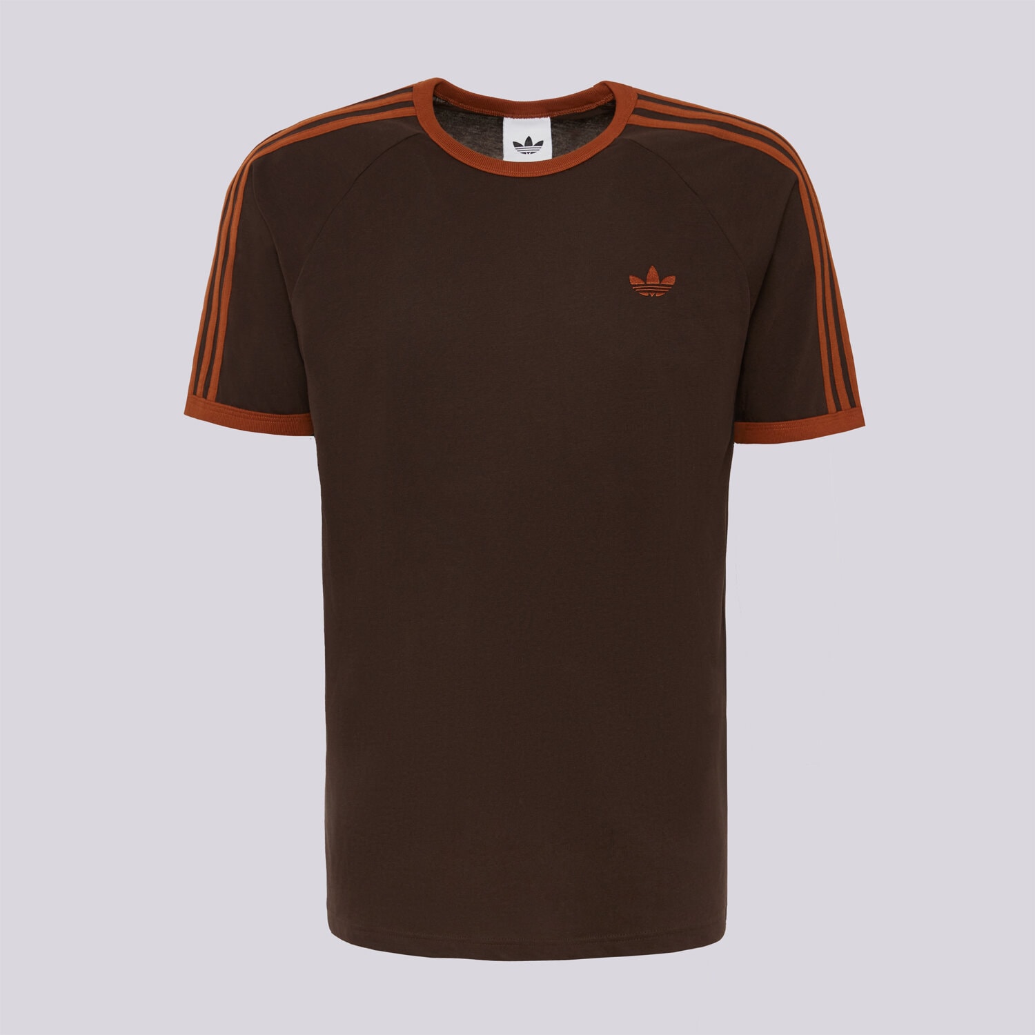 pánské tričko ADIDAS TRIČKO 3S TEE KT5054 HNĚDÁ