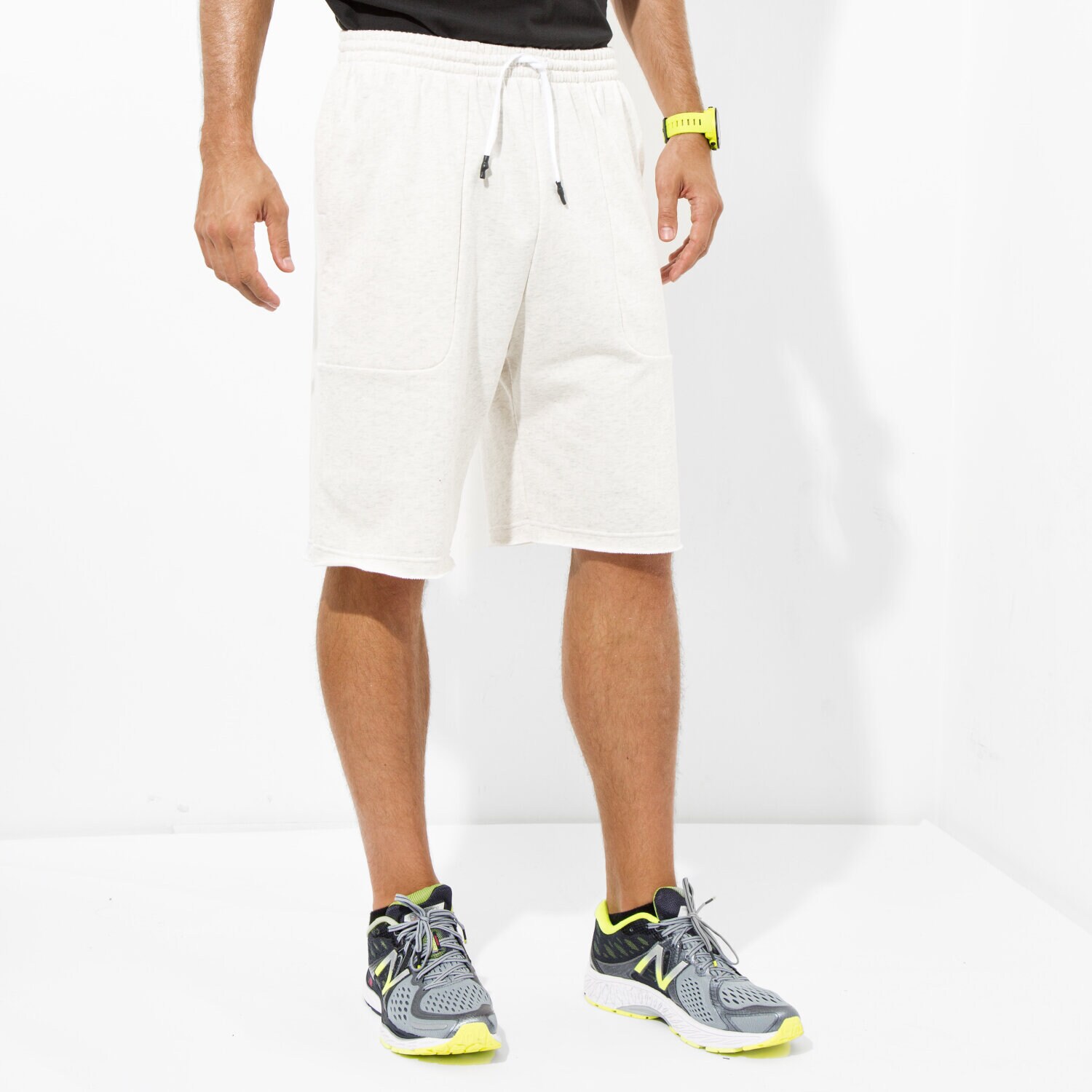 pánské kraťasy ADIDAS ŠORTKY  HVY TRRY SHORT B43978 BÍLÁ