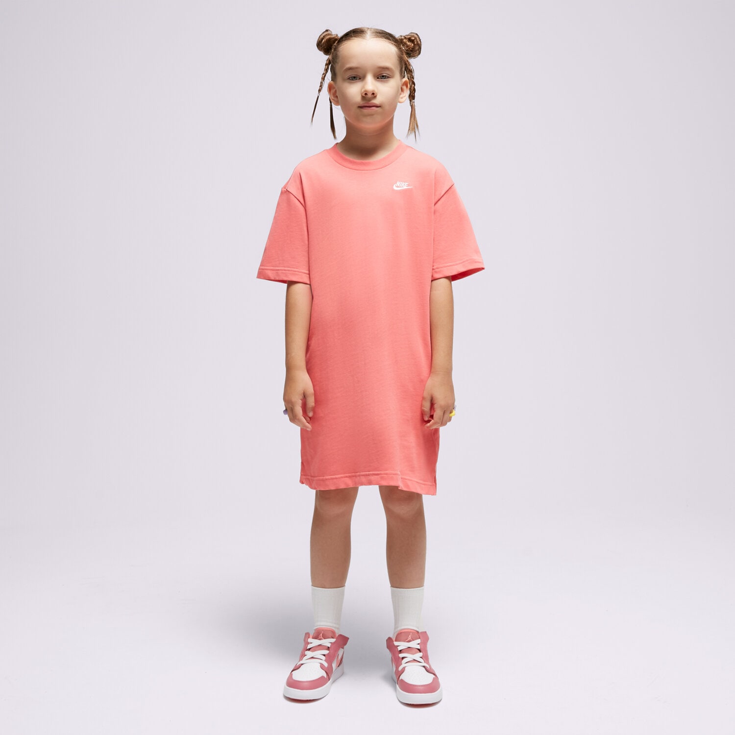 NIKE ŠATY G NSW TSHIRT DRSS FB1258-894 RŮŽOVÁ
