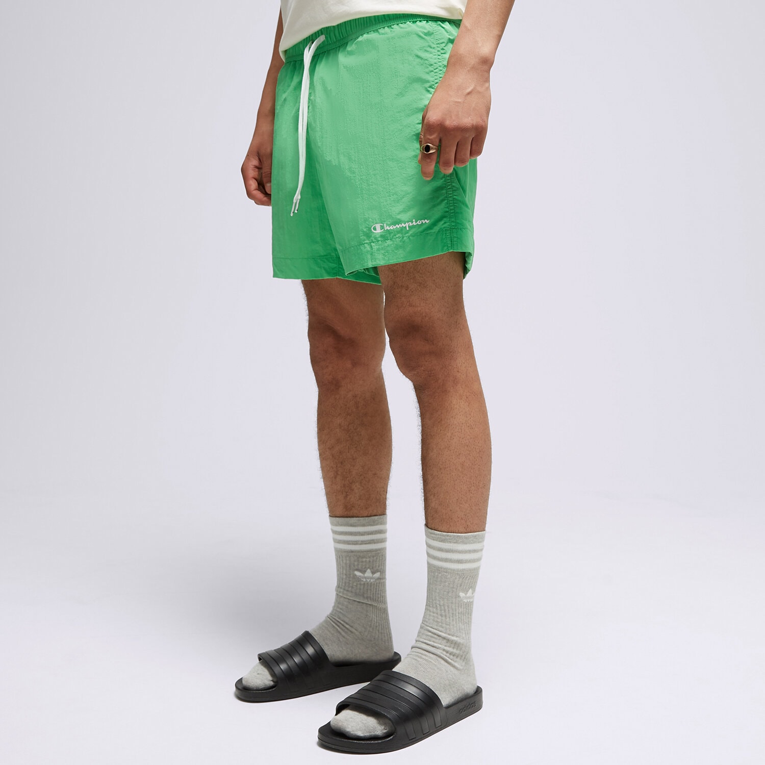 pánské kraťasy CHAMPION ŠORTKY  BEACHSHORT 216069GS024 ZELENÁ