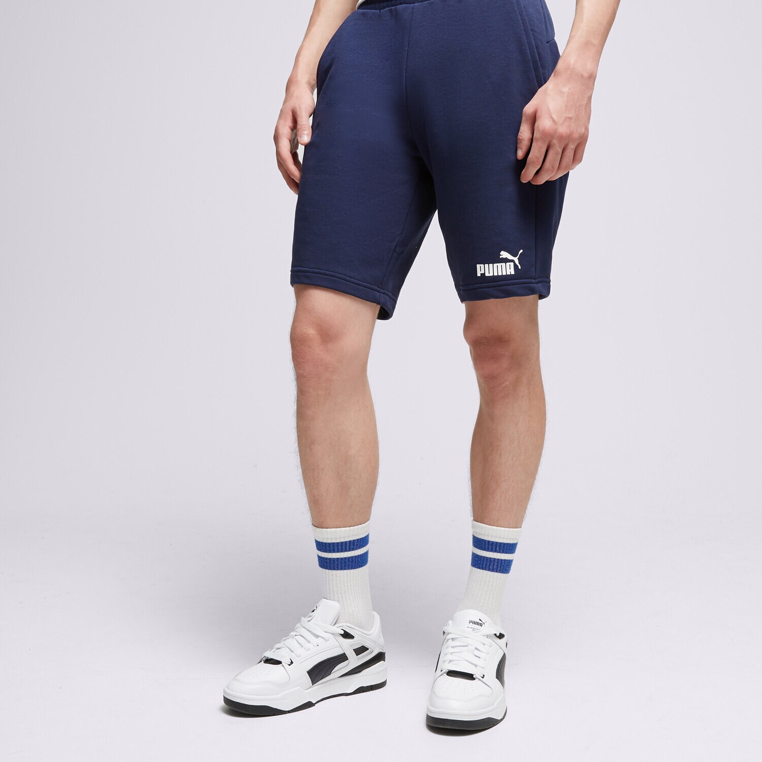 pánské kraťasy PUMA ŠORTKY  ESS SHORTS 10" 58670906 TMAVOMODRÁ