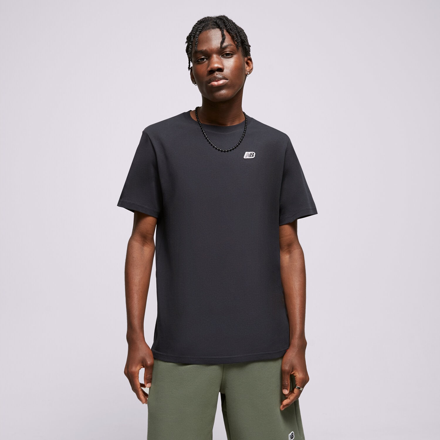 pánské tričko NEW BALANCE TRIČKO SMALL PACK TEE MT23600BK ČERNÁ
