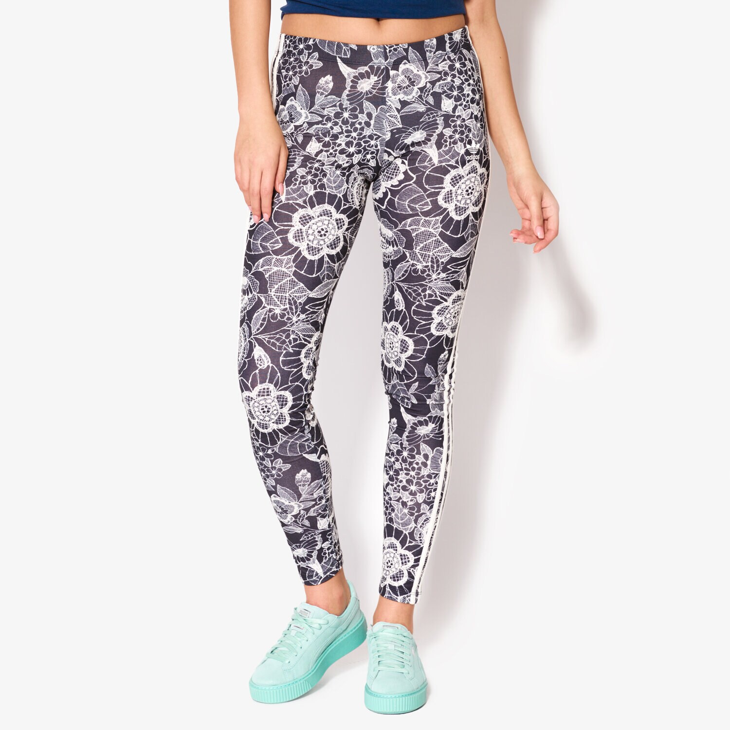 dámské kalhoty ADIDAS LEGGINGS FLORIDO BJ8397 ČERNÁ