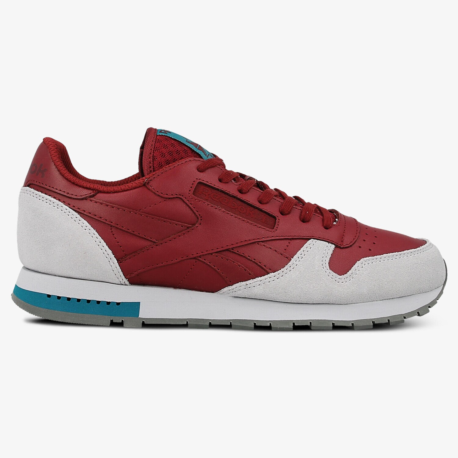 pánské tenisky REEBOK CL LEATHER GREY BD4413 BORDOVÁ