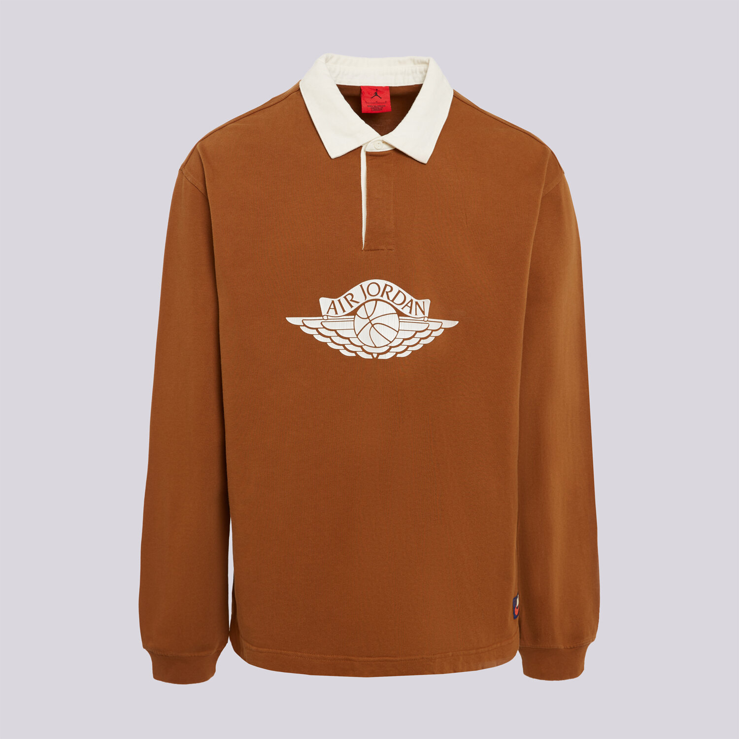 pánské polo tričko JORDAN TRIČKO M J FLT ESS RUGBY TOP IM9148-281 HNĚDÁ