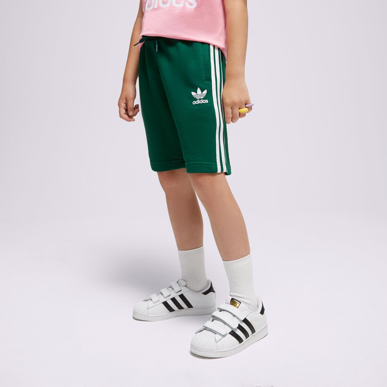 ADIDAS ŠORTKY  SHORTS BOY IC3117 ZELENÁ