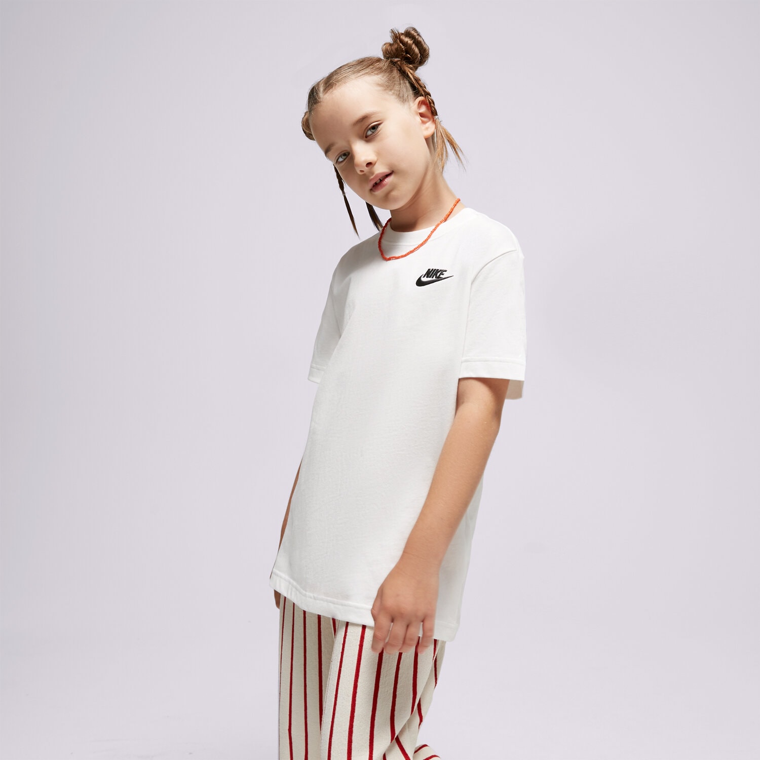 dětské tričko NIKE TRIČKO G NSW TEE CLUB SS GIRL FD0927-100 BÍLÁ