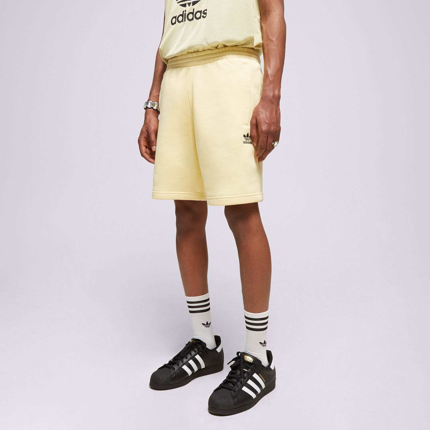 pánské kraťasy ADIDAS ŠORTKY  ESSENTIAL SHORT IB3141 ŽLUTÁ