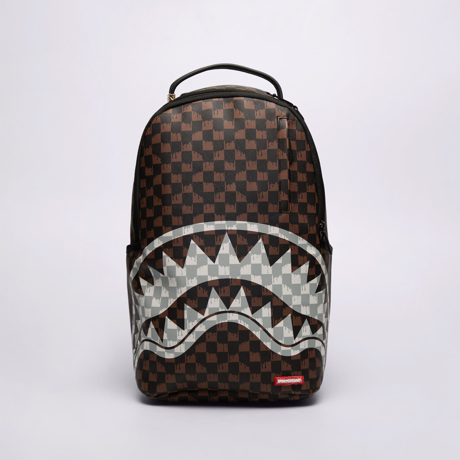 dámský batoh SPRAYGROUND BATOH BROWN AND CREAM DRIP 910B8552NSZ HNĚDÁ