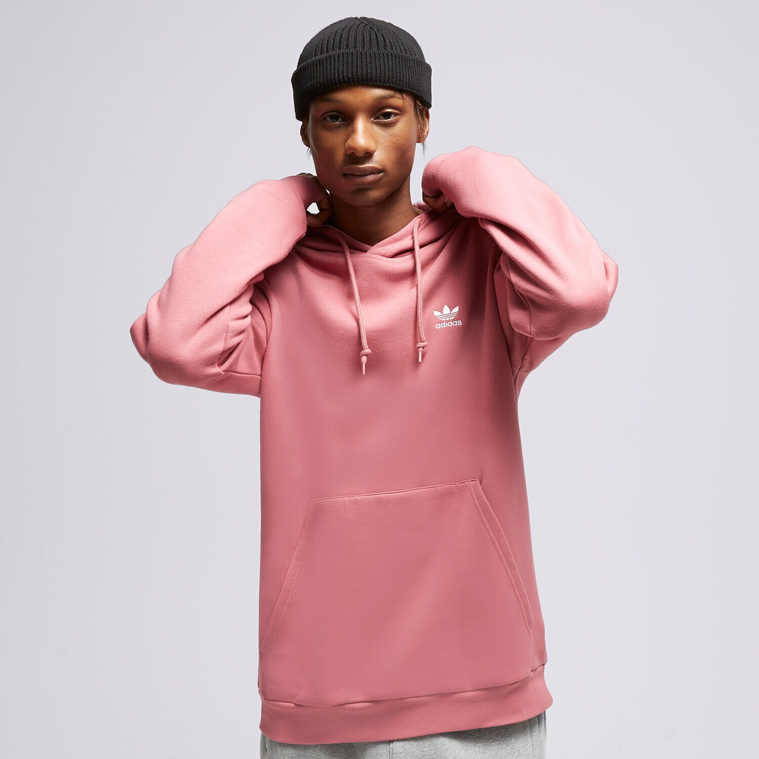 pánská mikina ADIDAS MIKINA S KAPUCÍ ESSENTIAL HOODY IA4890 FIALOVÁ