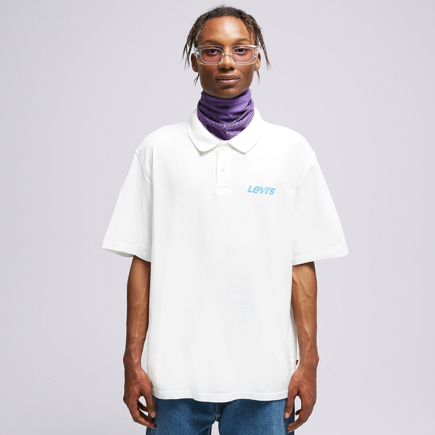 pánské polo tričko LEVI'S TRIČKO GRAPHIC VINTAGE FIT A6146-0005 BÍLÁ
