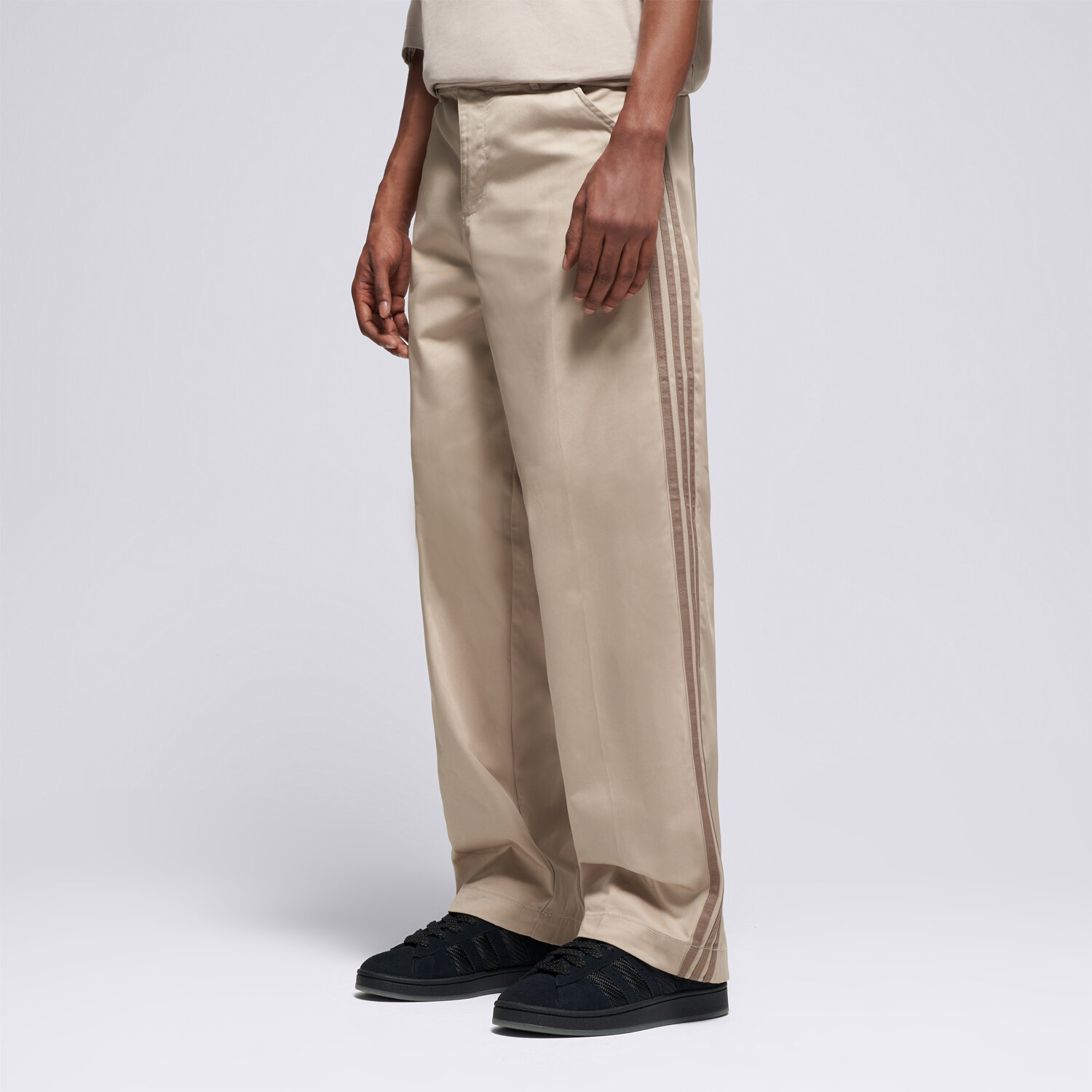 pánské kalhoty ADIDAS KALHOTY  3S PL PT KE4175 BÉŽOVÁ