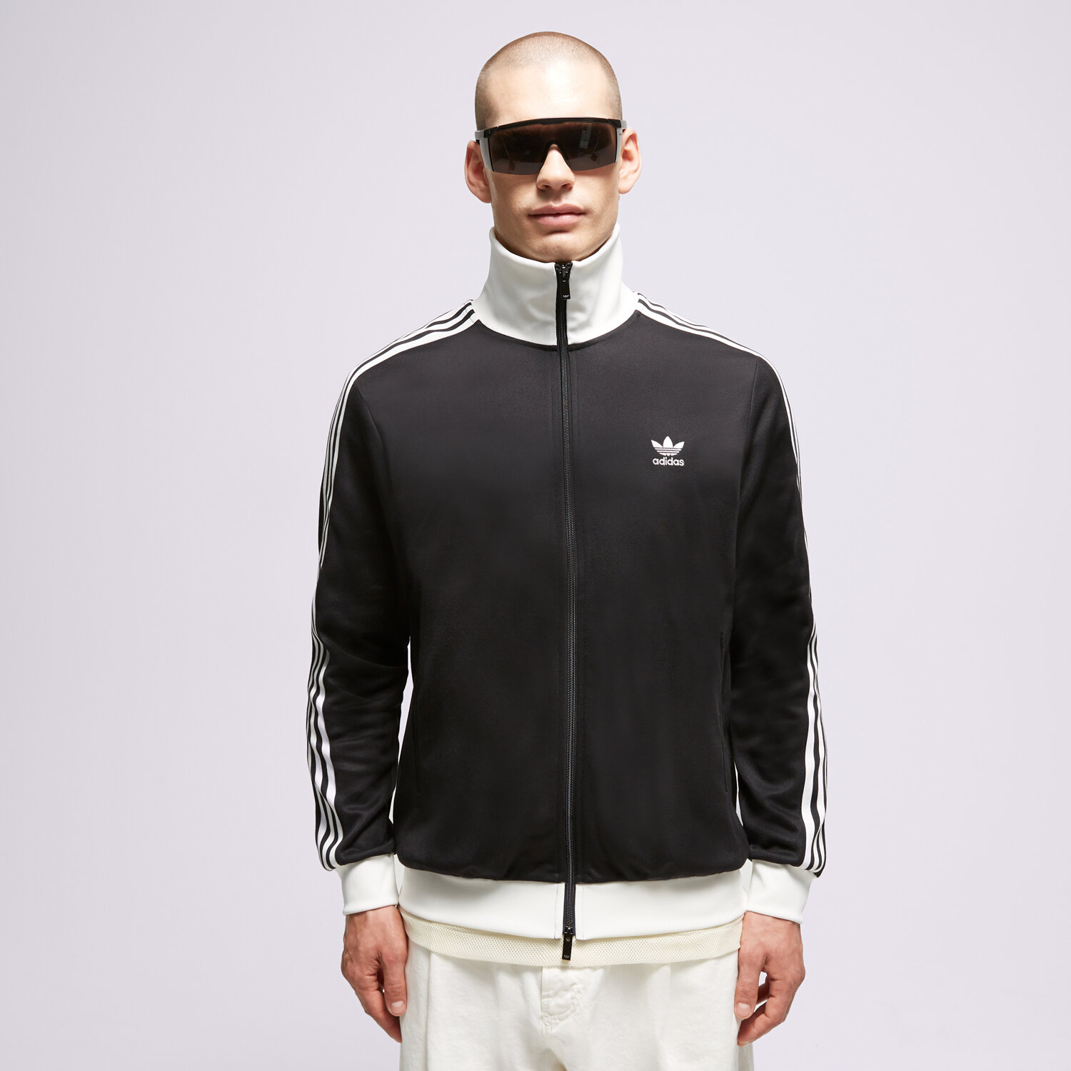 pánská mikina ADIDAS MIKINA ROZEPÍNACÍ BECKENBAUER TT II5763 ČERNÁ