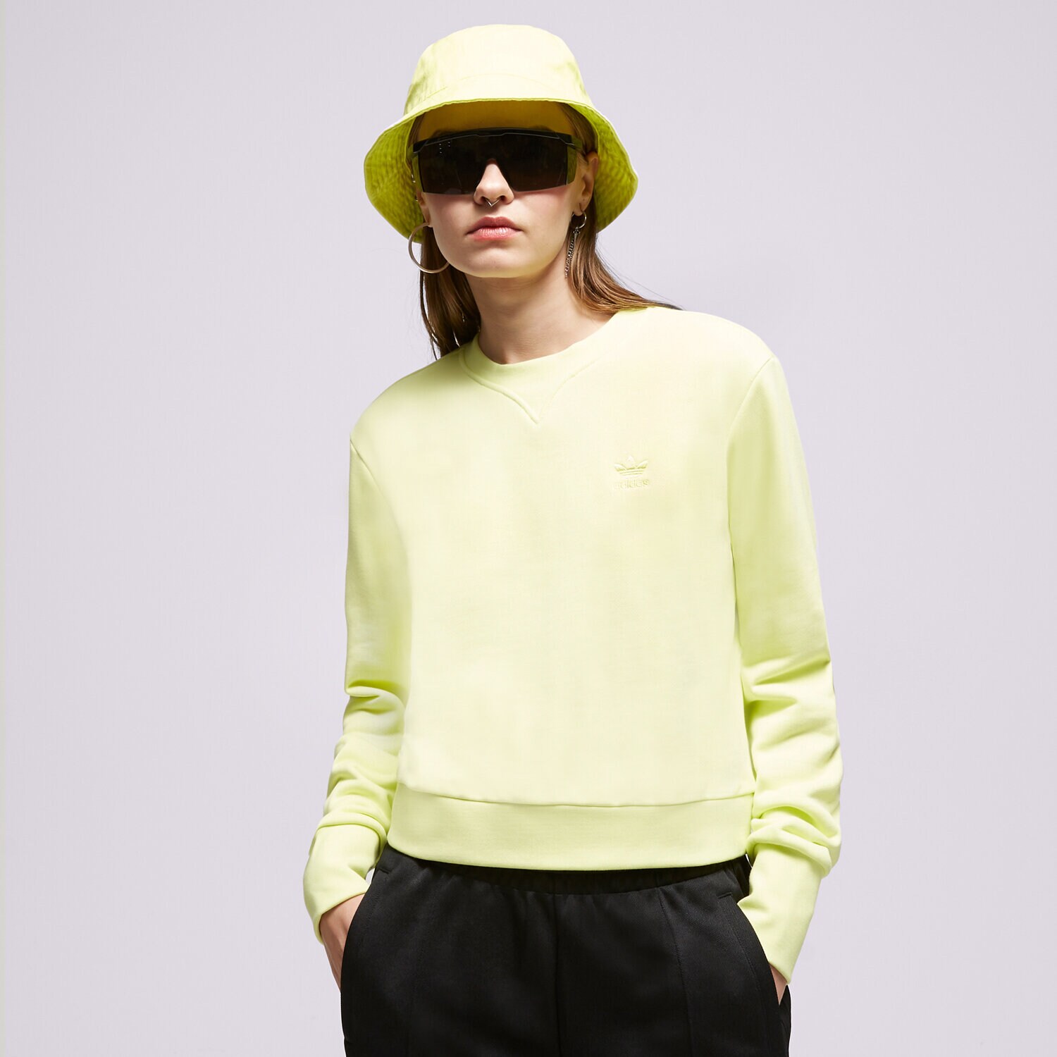 dámská mikina ADIDAS MIKINA HE6922 HE6922 ŽLUTÁ