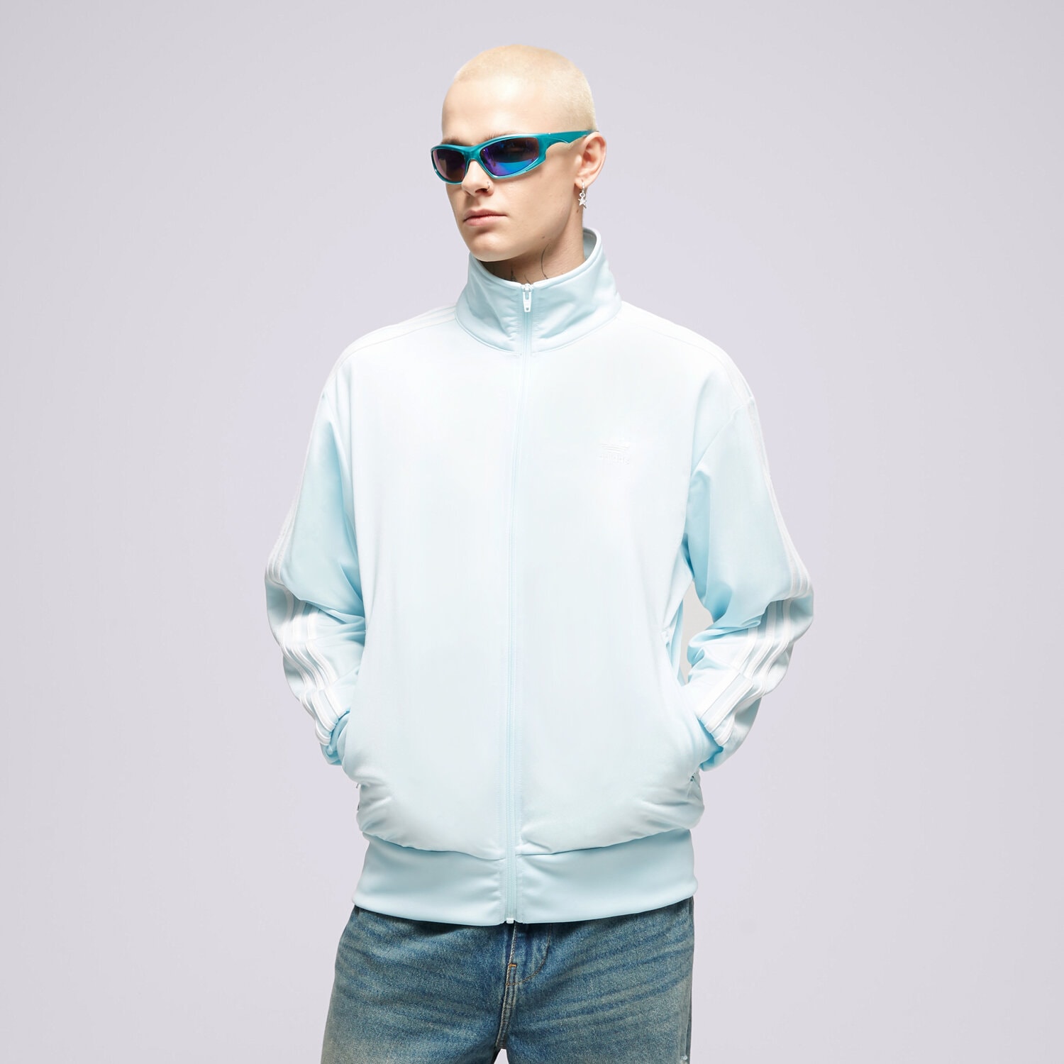 pánská mikina ADIDAS MIKINA ROZEPÍNACÍ FBIRD TT HL9341 MODRÁ