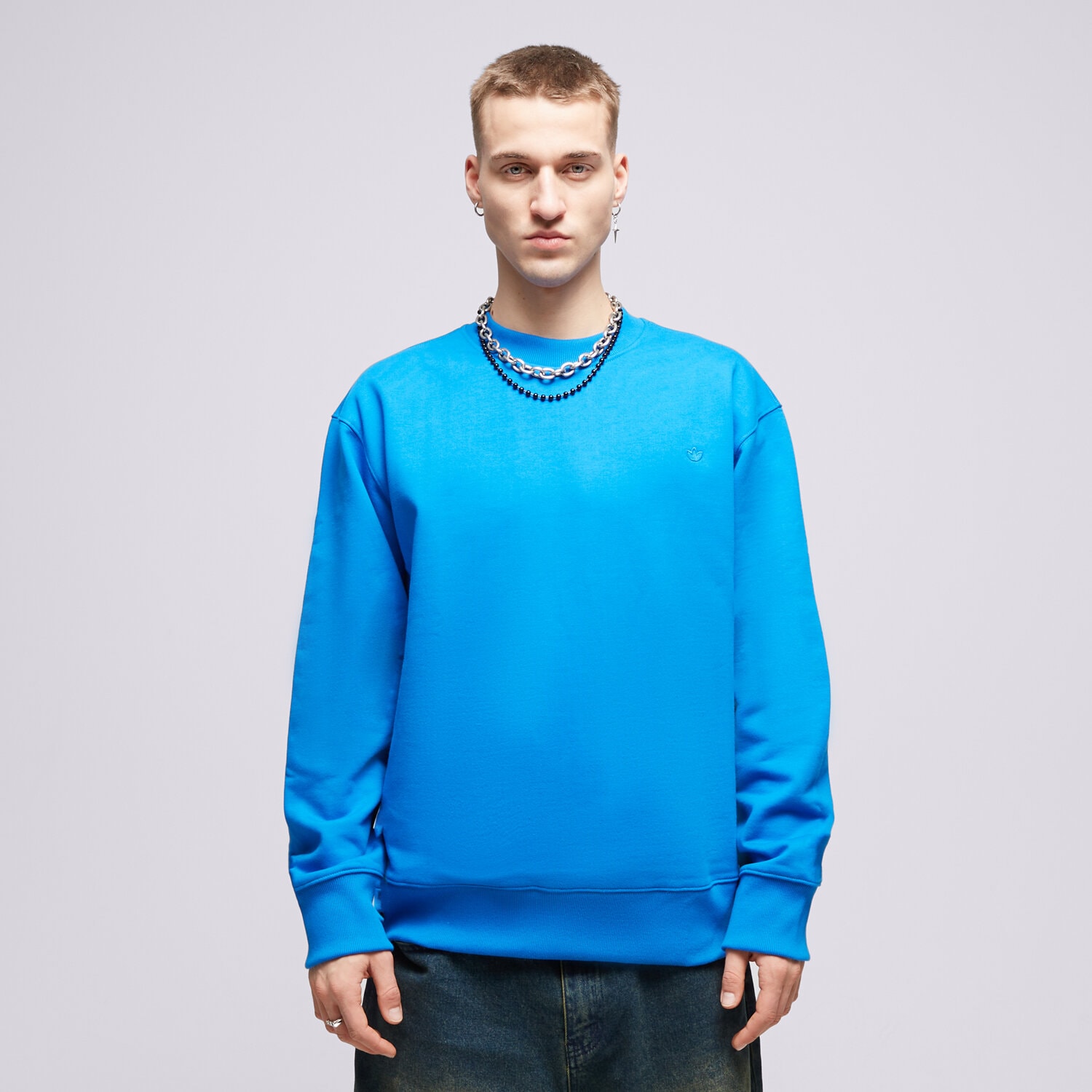 pánská mikina ADIDAS MIKINA C CREW IM2114 MODRÁ