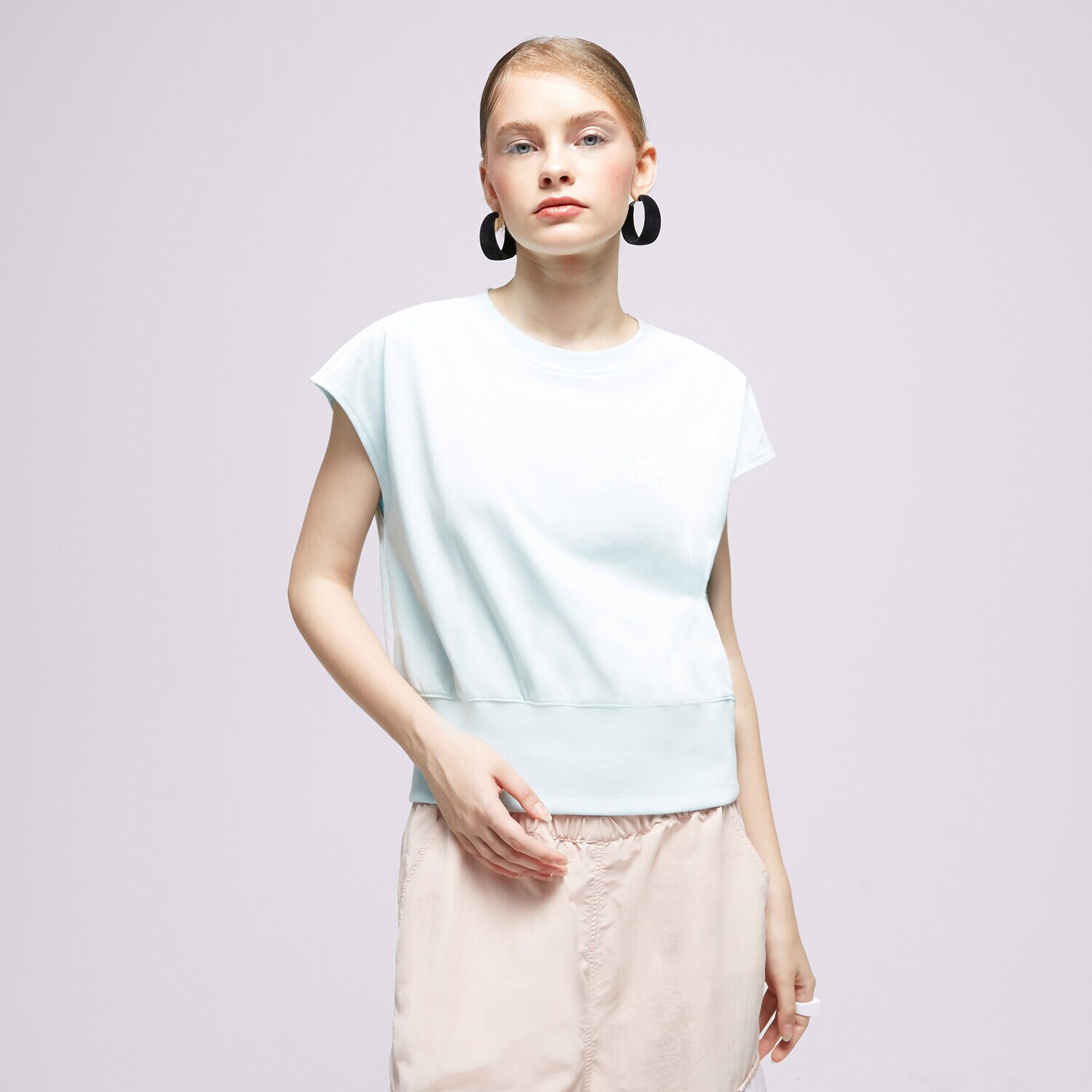 dámské tričko ADIDAS TRIČKO WAIST CINCH TEE HM2112 MODRÁ