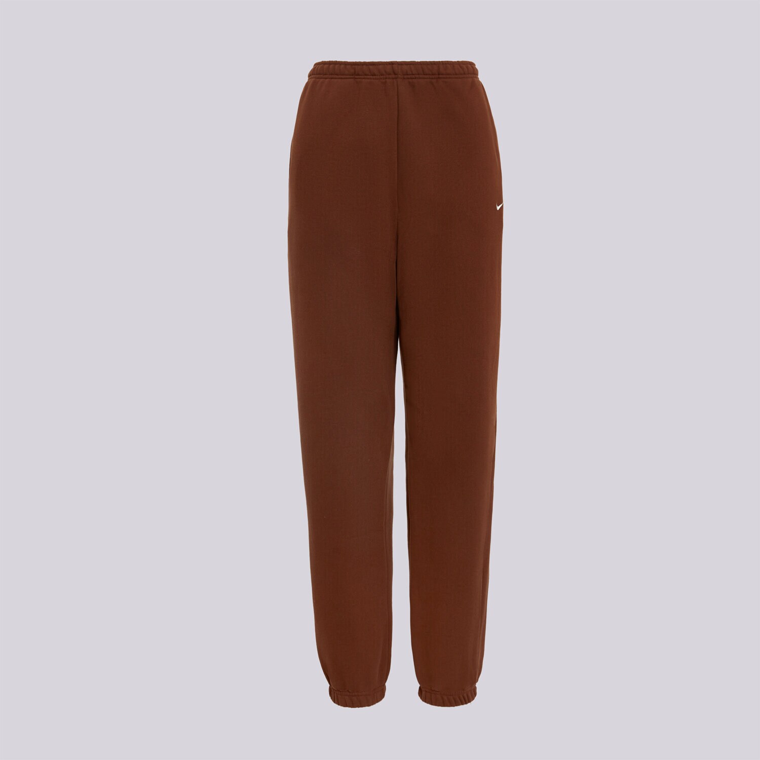 dámské kalhoty NIKE KALHOTY  W NK STDO FLC MW HR OS CFF PNT IM8074-259 HNĚDÁ