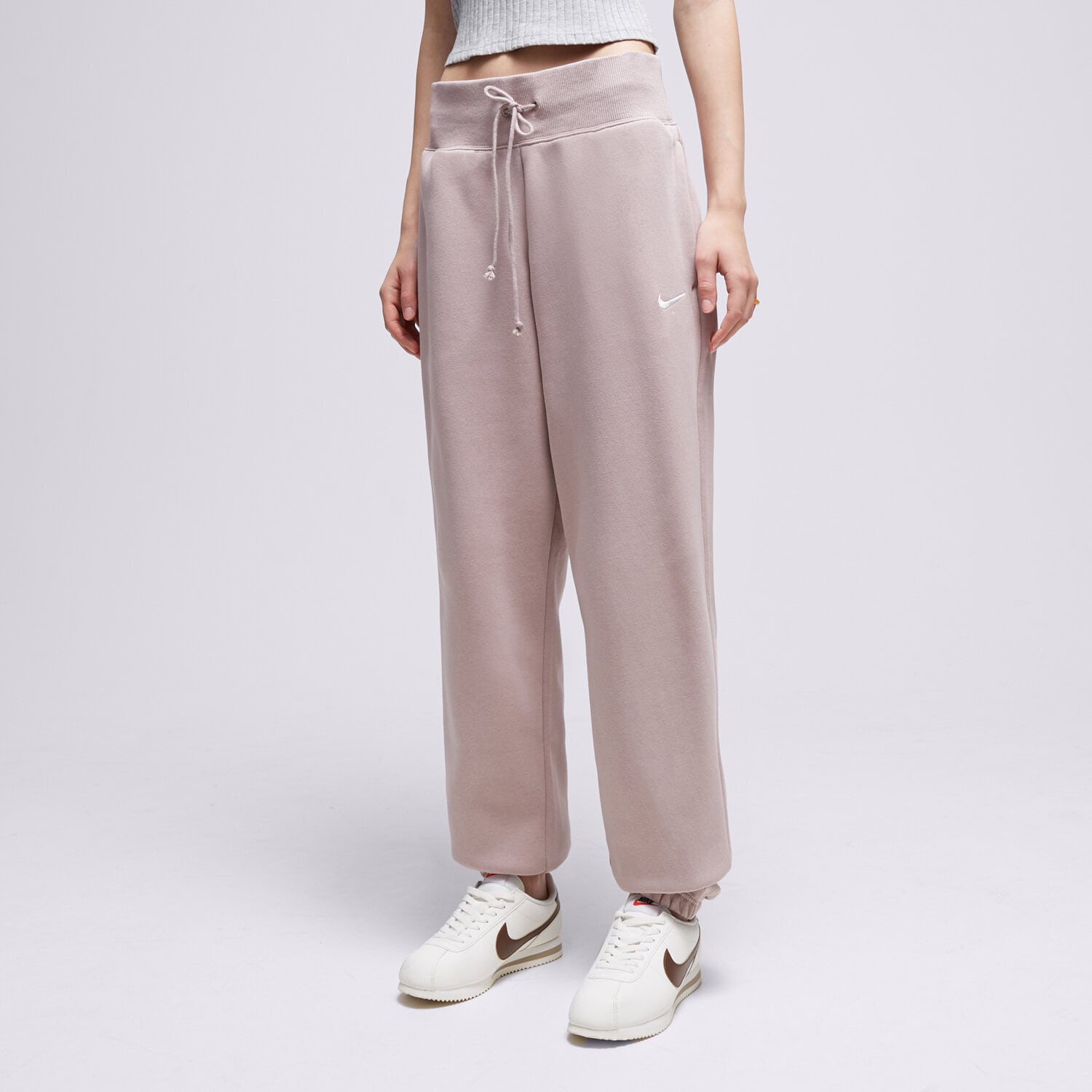 dámské kalhoty NIKE KALHOTY  PHNX FLC OS PNT D'TPE PANTS DQ5887-272 BÉŽOVÁ
